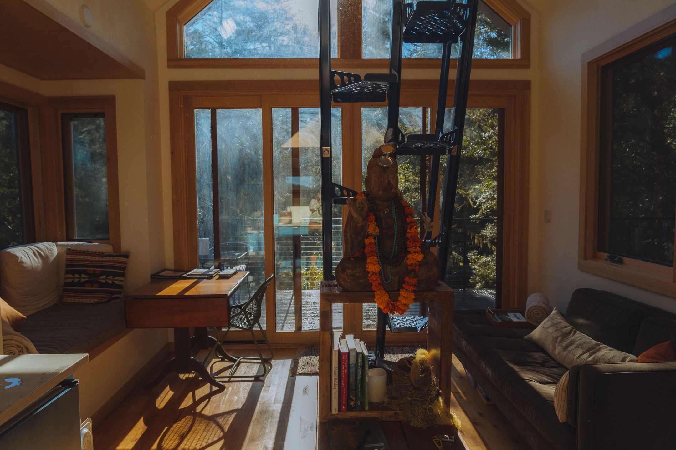 the view out the kitchen