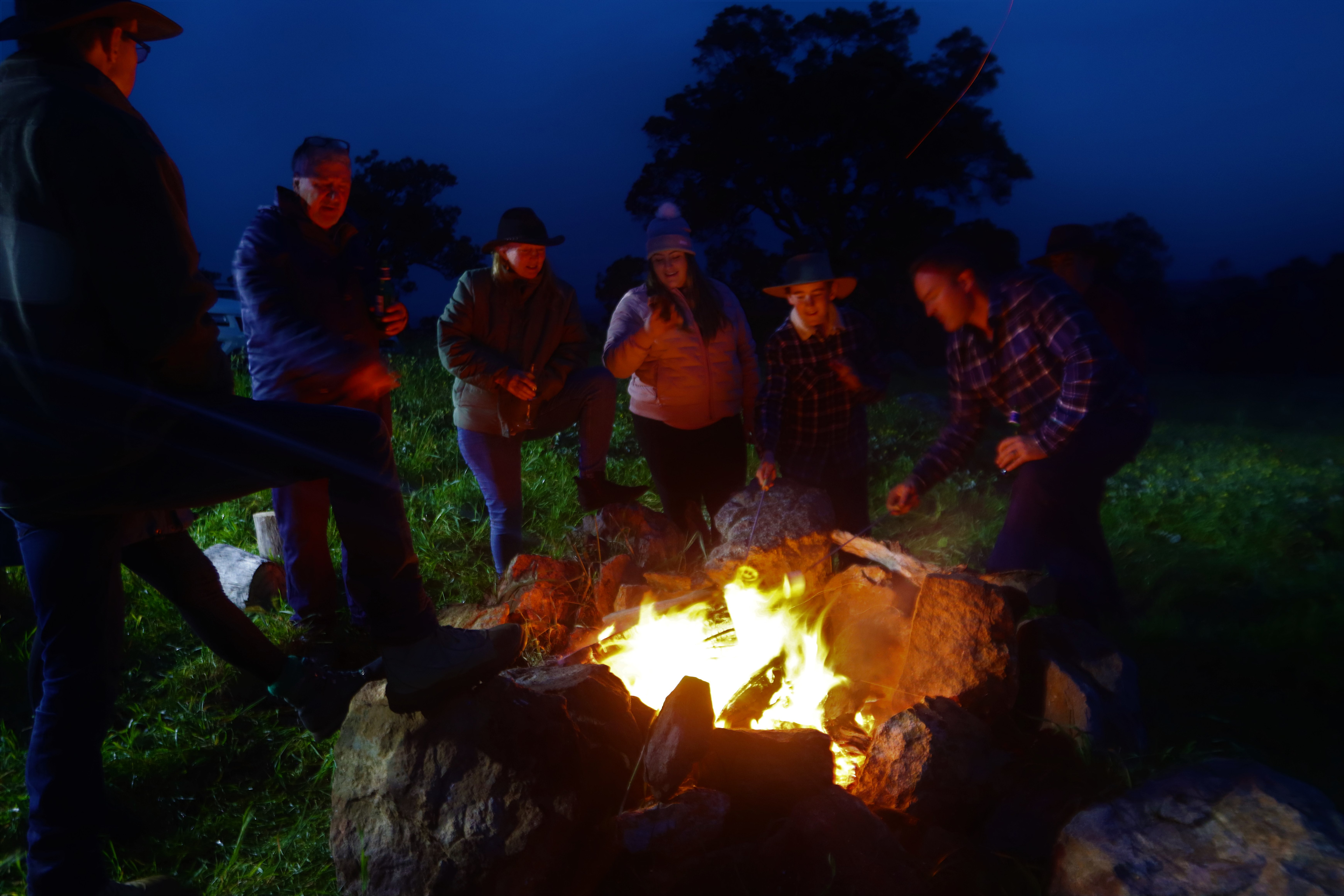 There is something very special about loved ones gathering around an open fire.