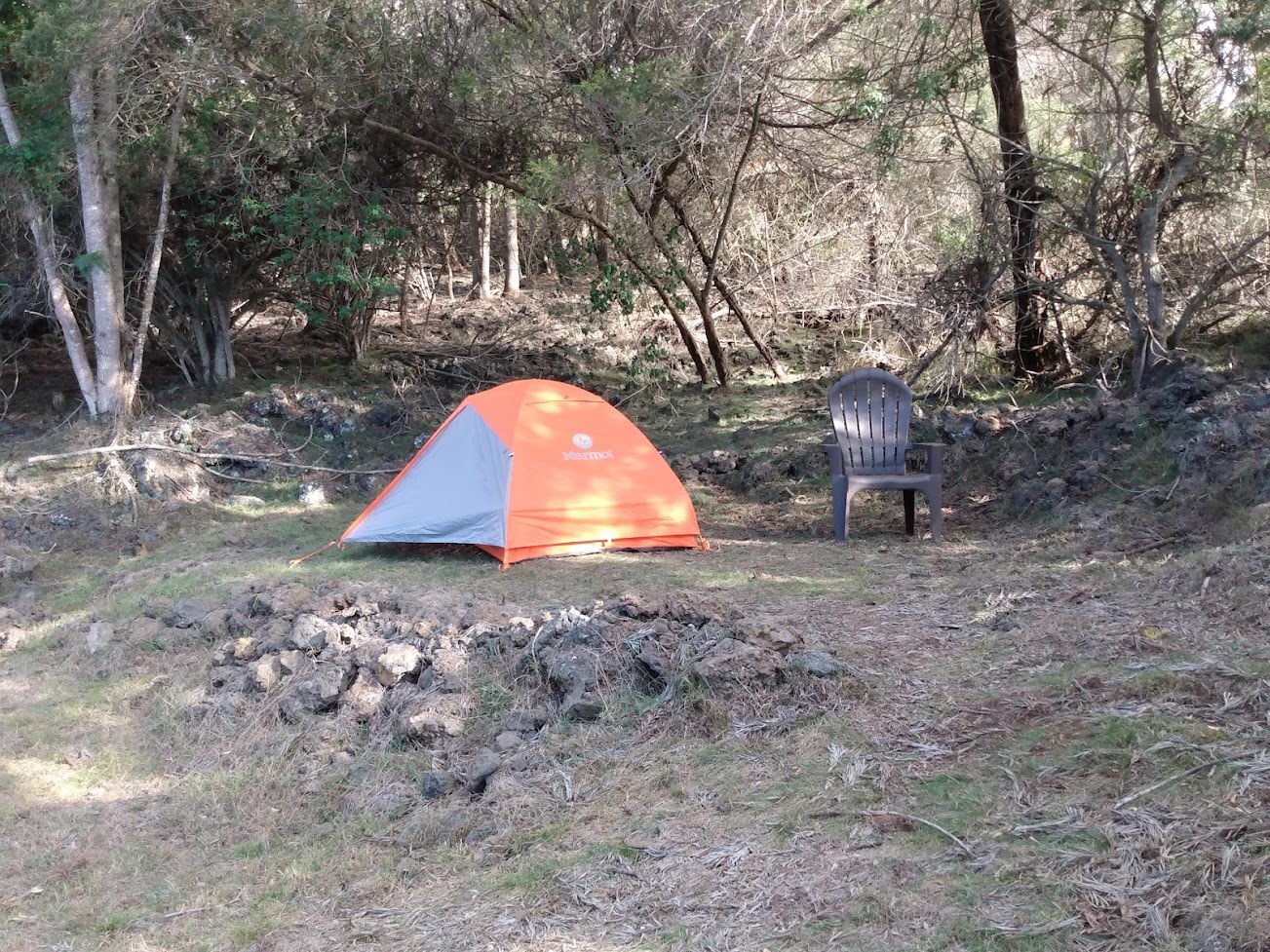 Our First Tent Camper in our campsite. 2 man pup tent
