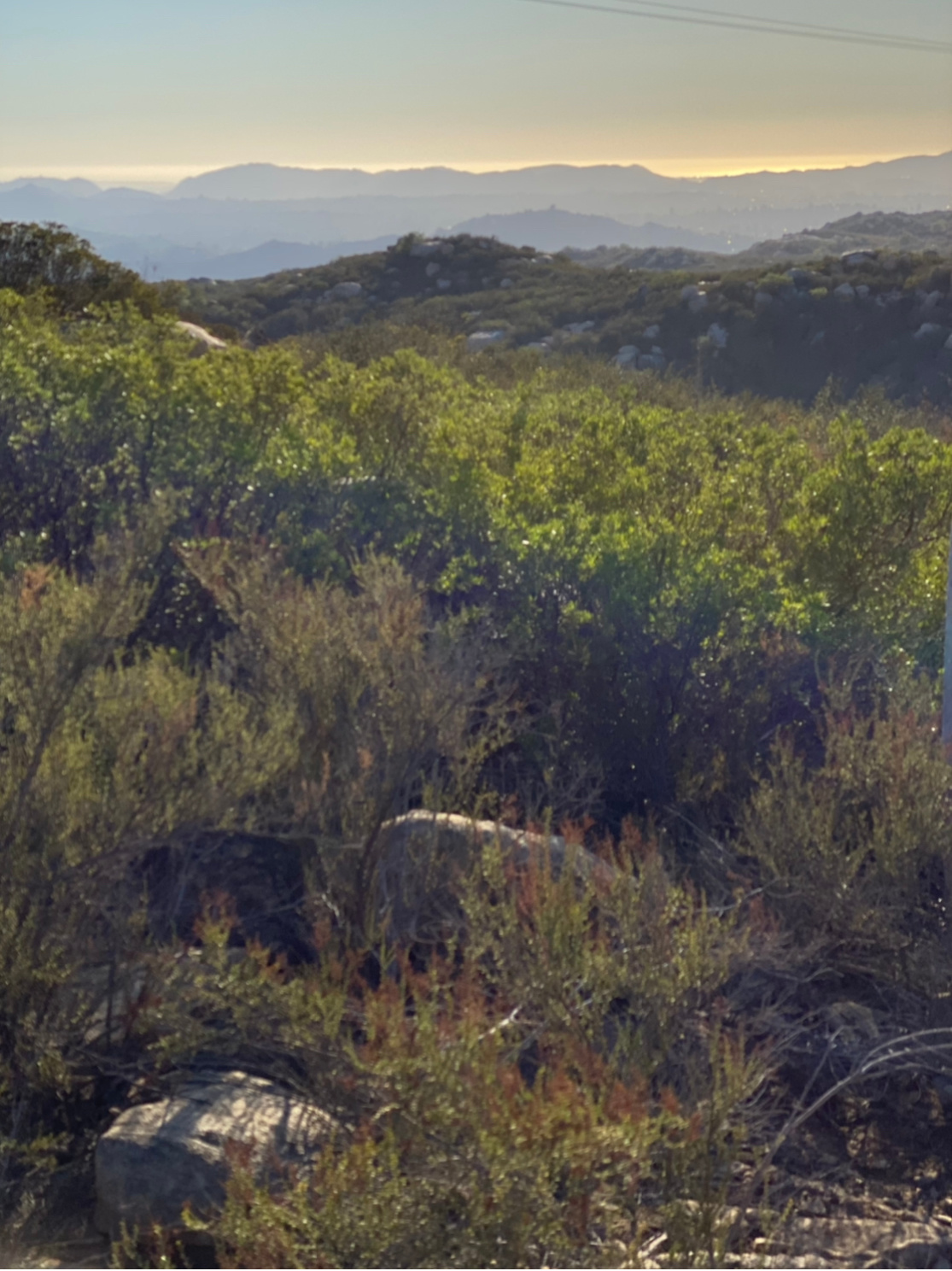 Private mountain, ocean view 🏕