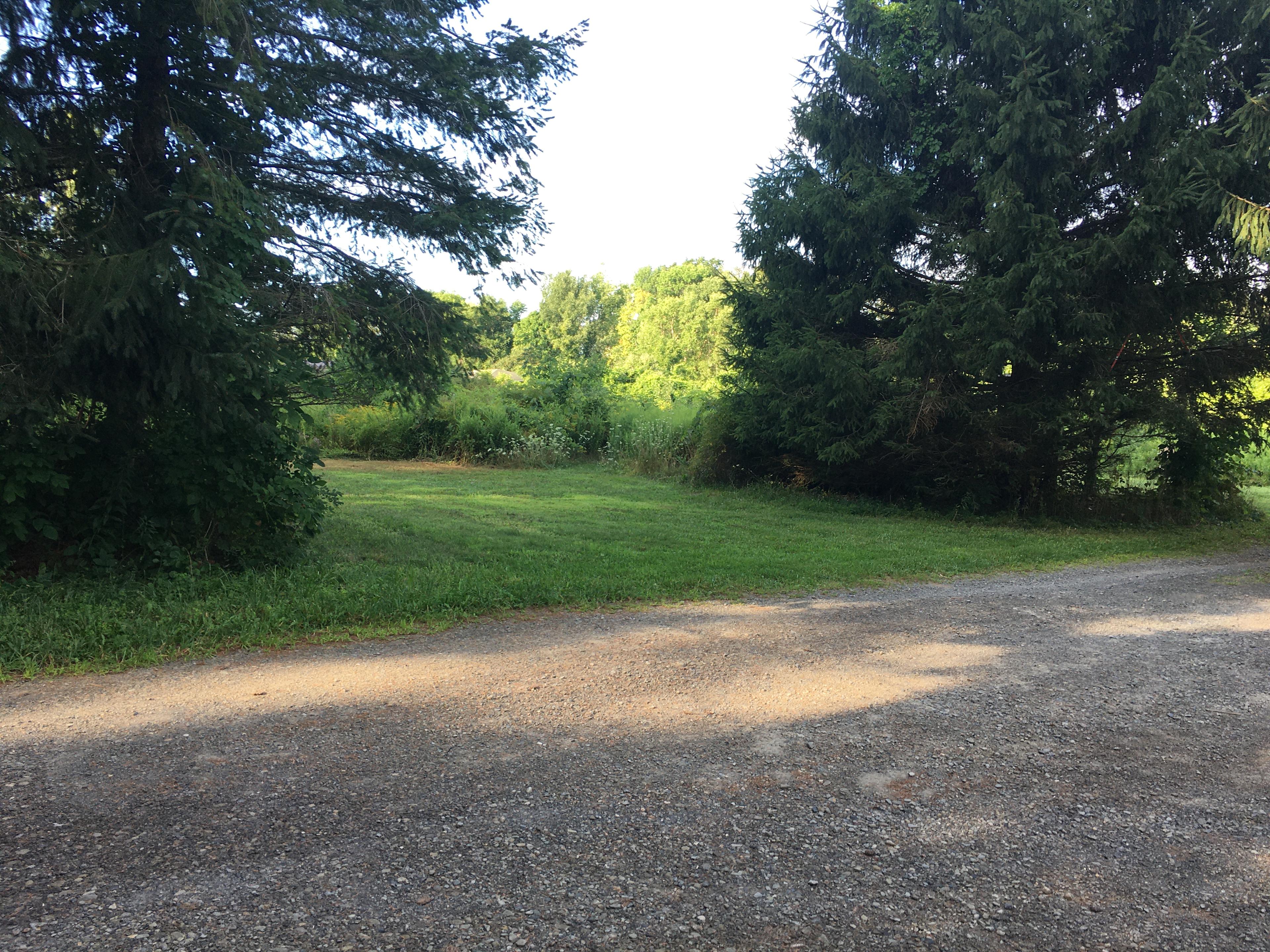rv parking spot view from driveway site 1