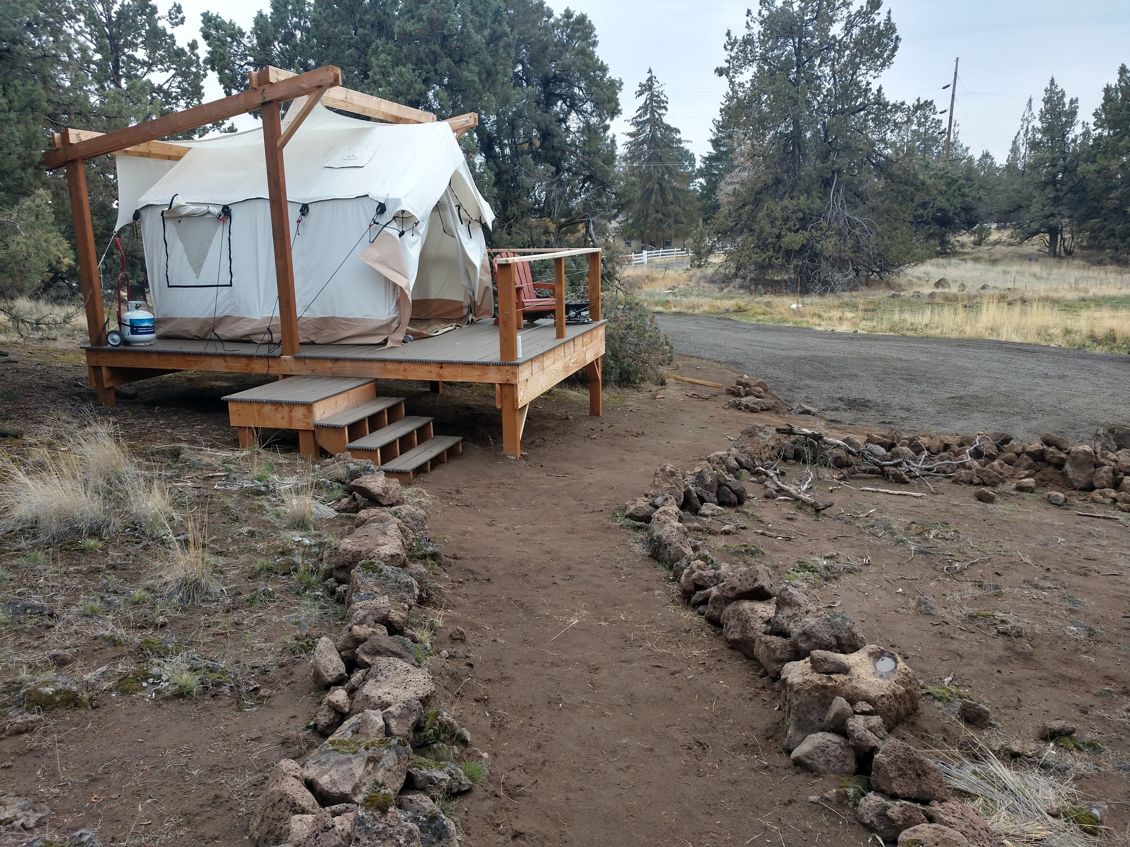Canvas safari tent is a fantastic place to chill out after a day at the park