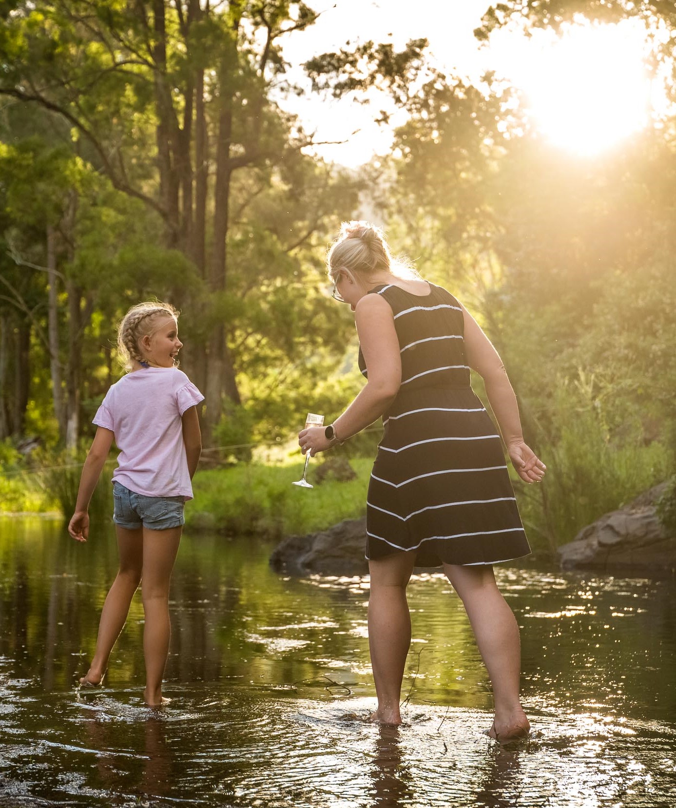 Perfect for paddling and kid play - Stockyard Creek.