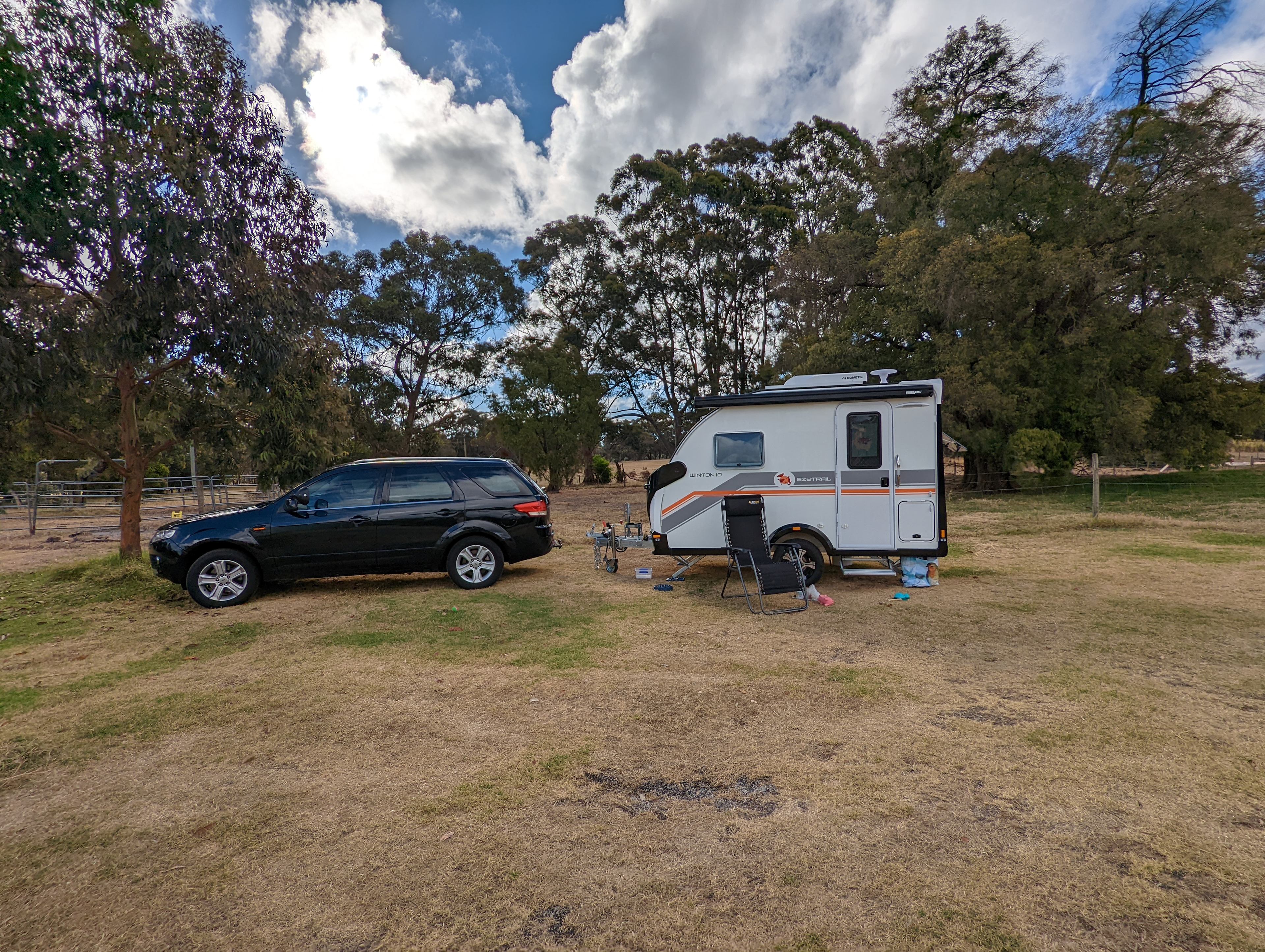 Plenty of room. Level ground