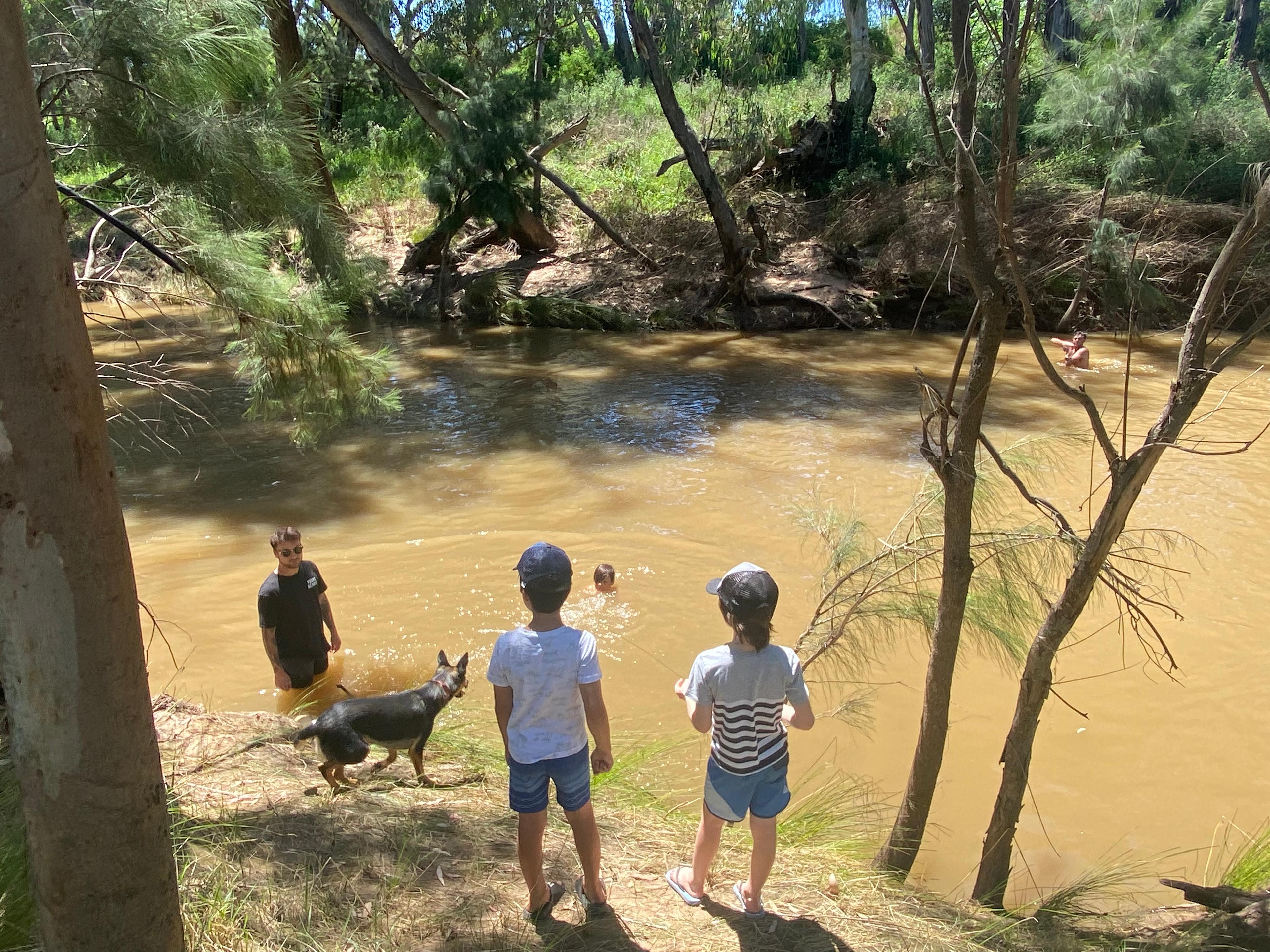 Swimming at the Talbragar river sites (water levels may change pending rain)
