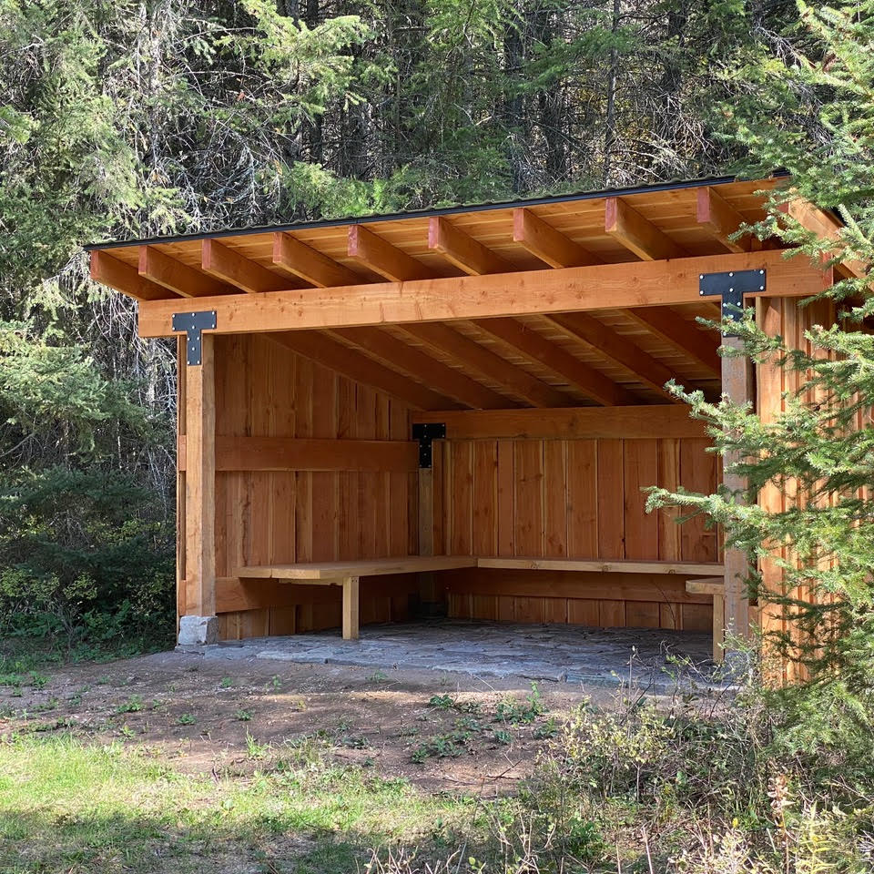 3 sided Appalachian style shelter