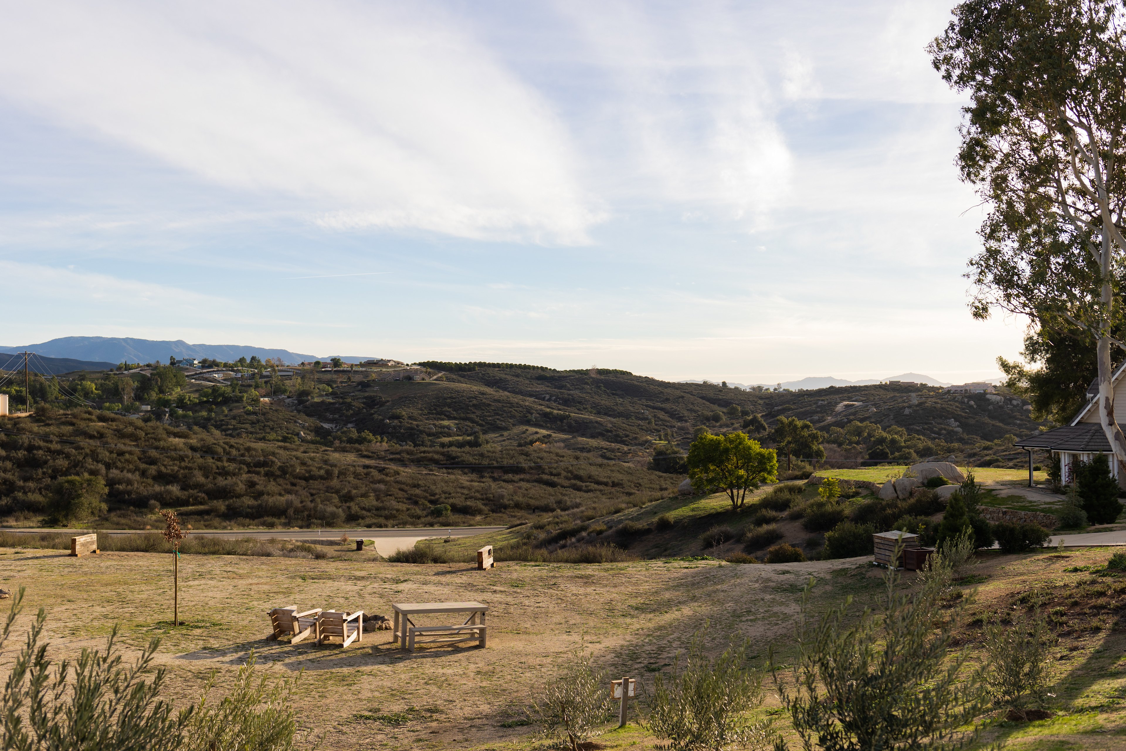 Views all around for a quiet escape