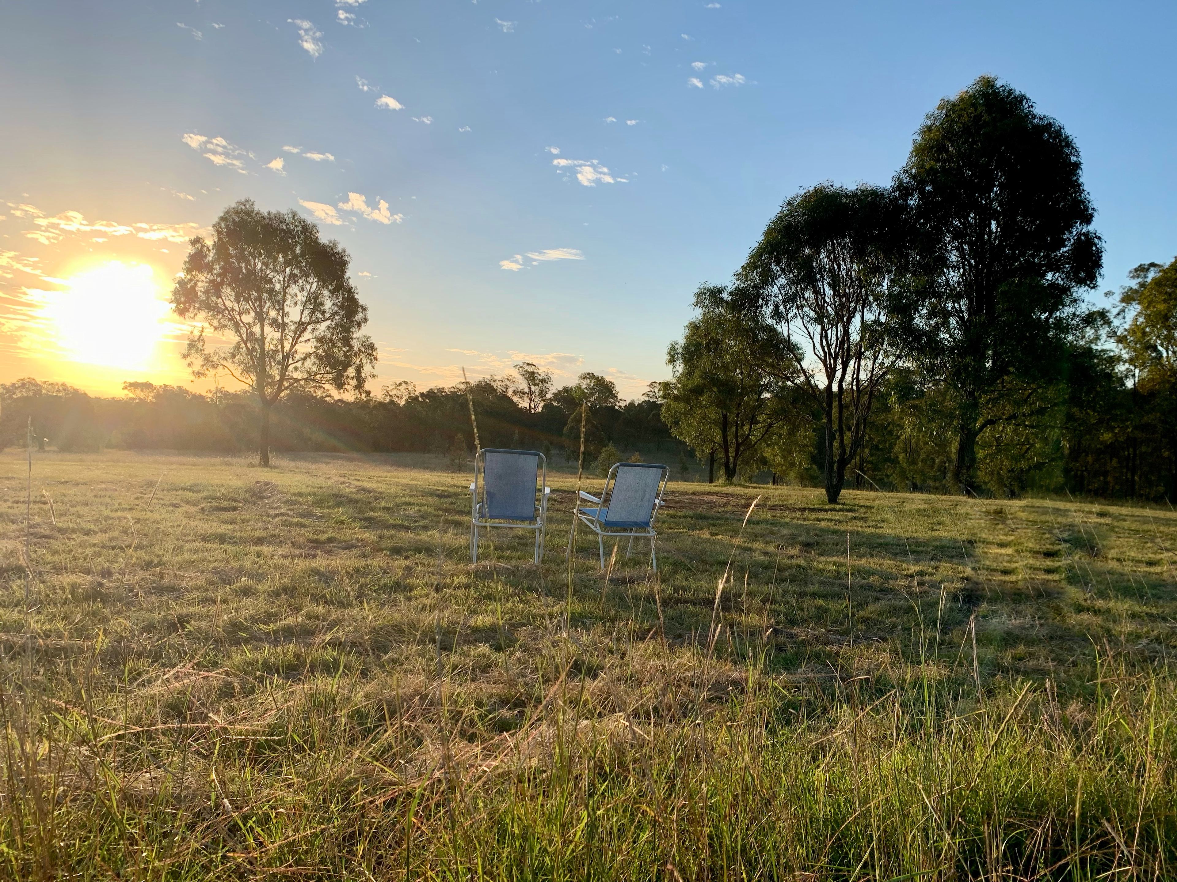 Unfold those camp chairs