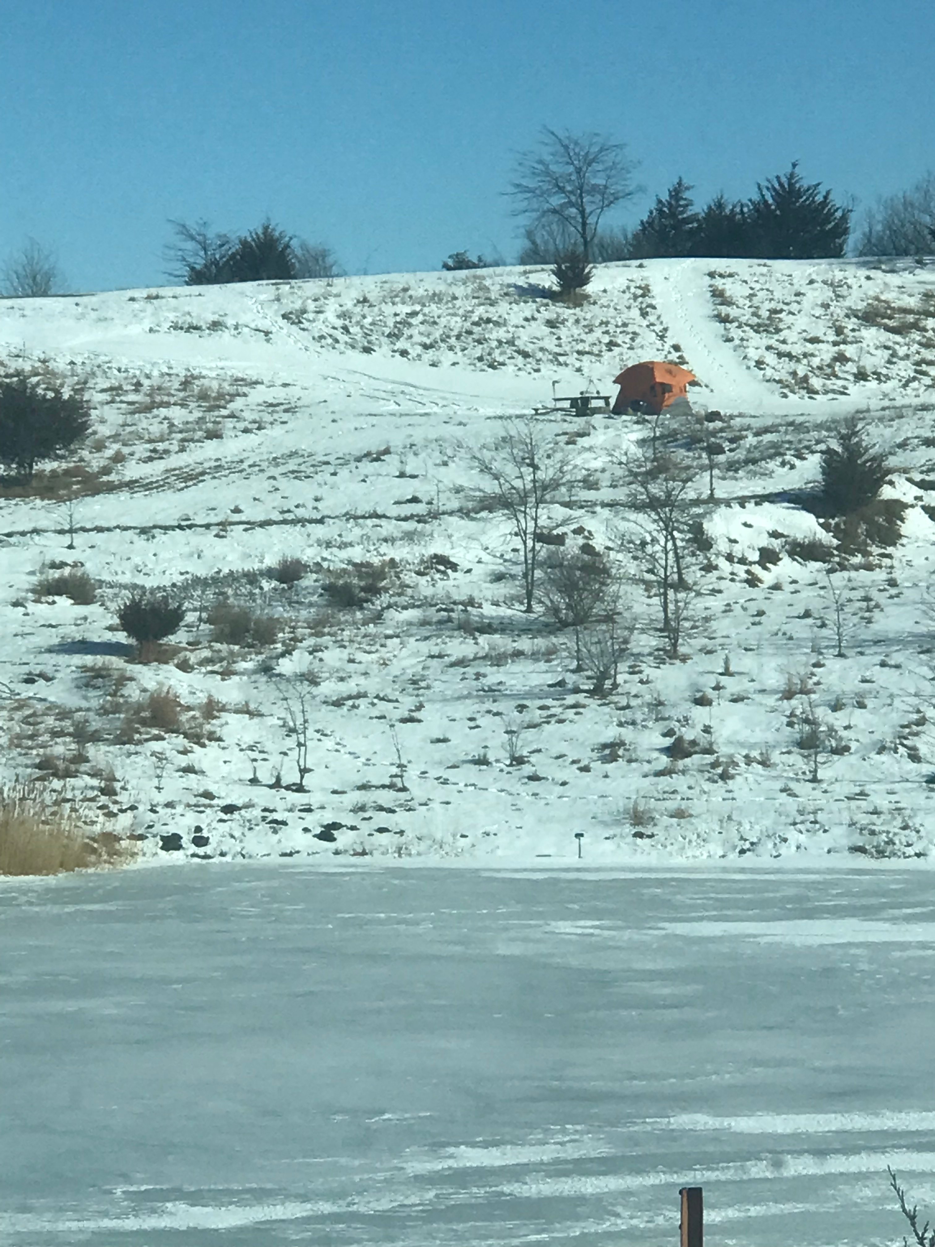 Site 1 from the road outside the acreage.  Site 2 is to the left of this, and site 3 is up on the little hill above it.  