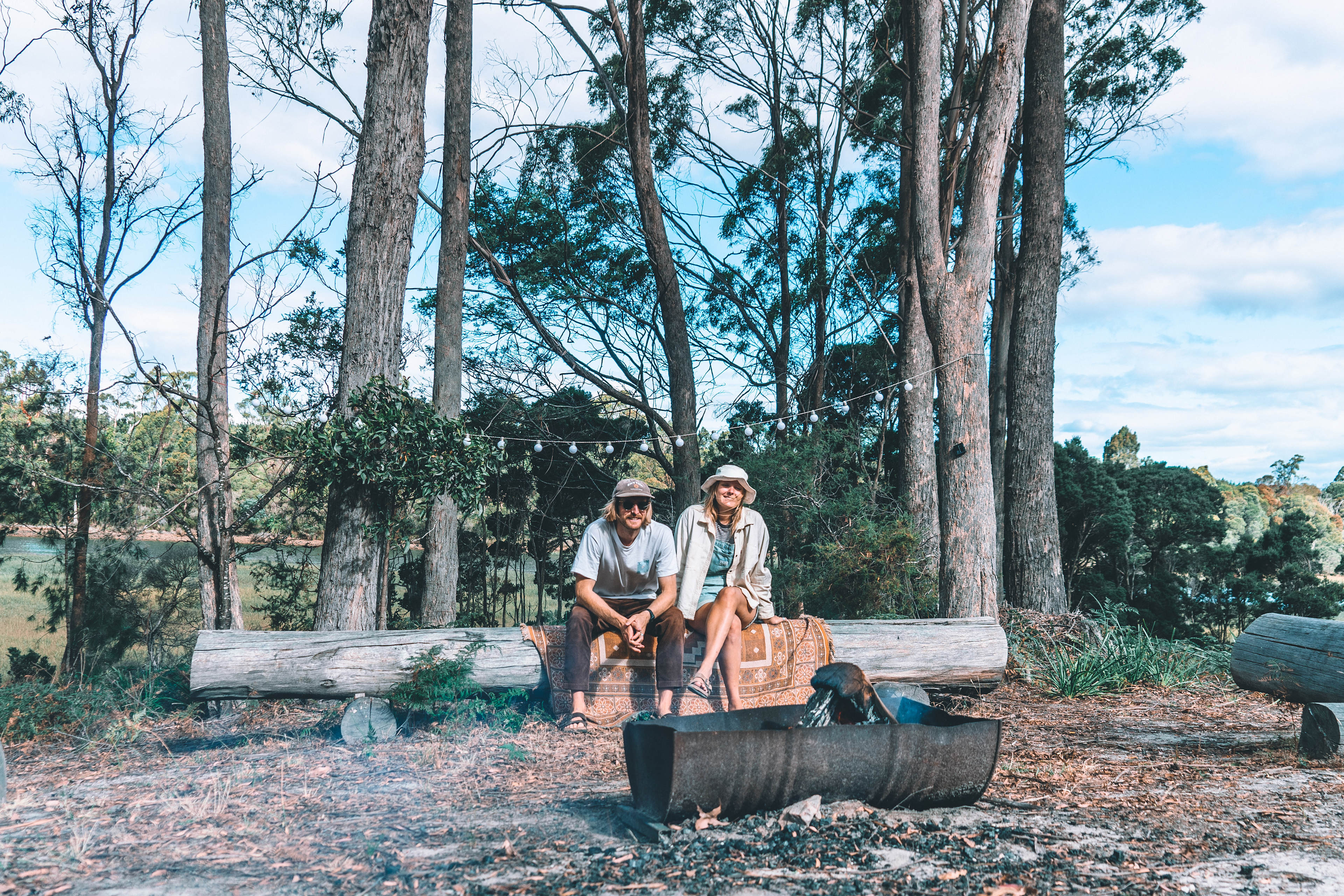 Chilling by the fire