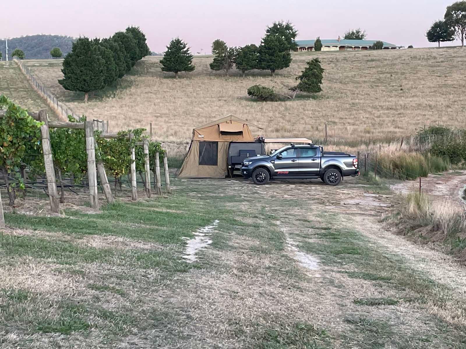 Campsite 3 - South east corner - adjacent to the dam. Perfectly flat.