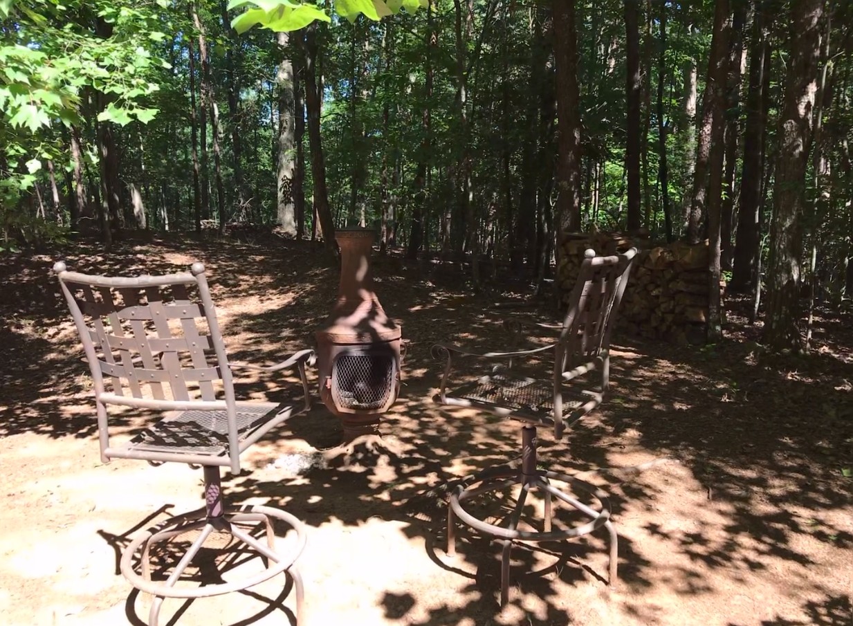 Chiminea grill at Upper site.