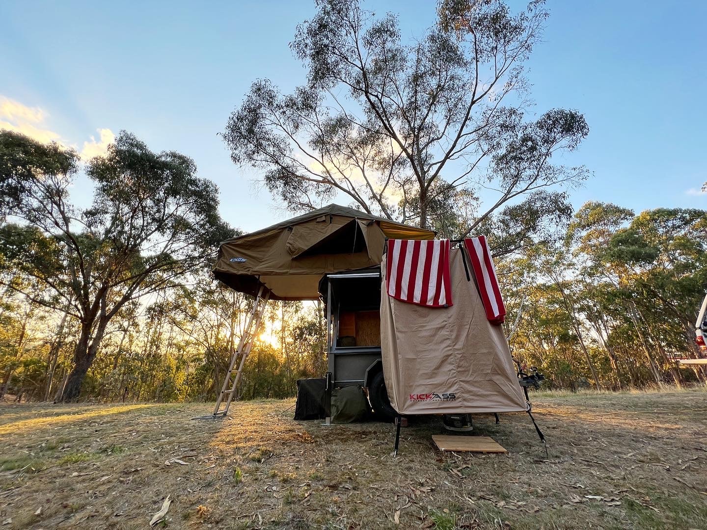Bushy Ridge site at sunset.