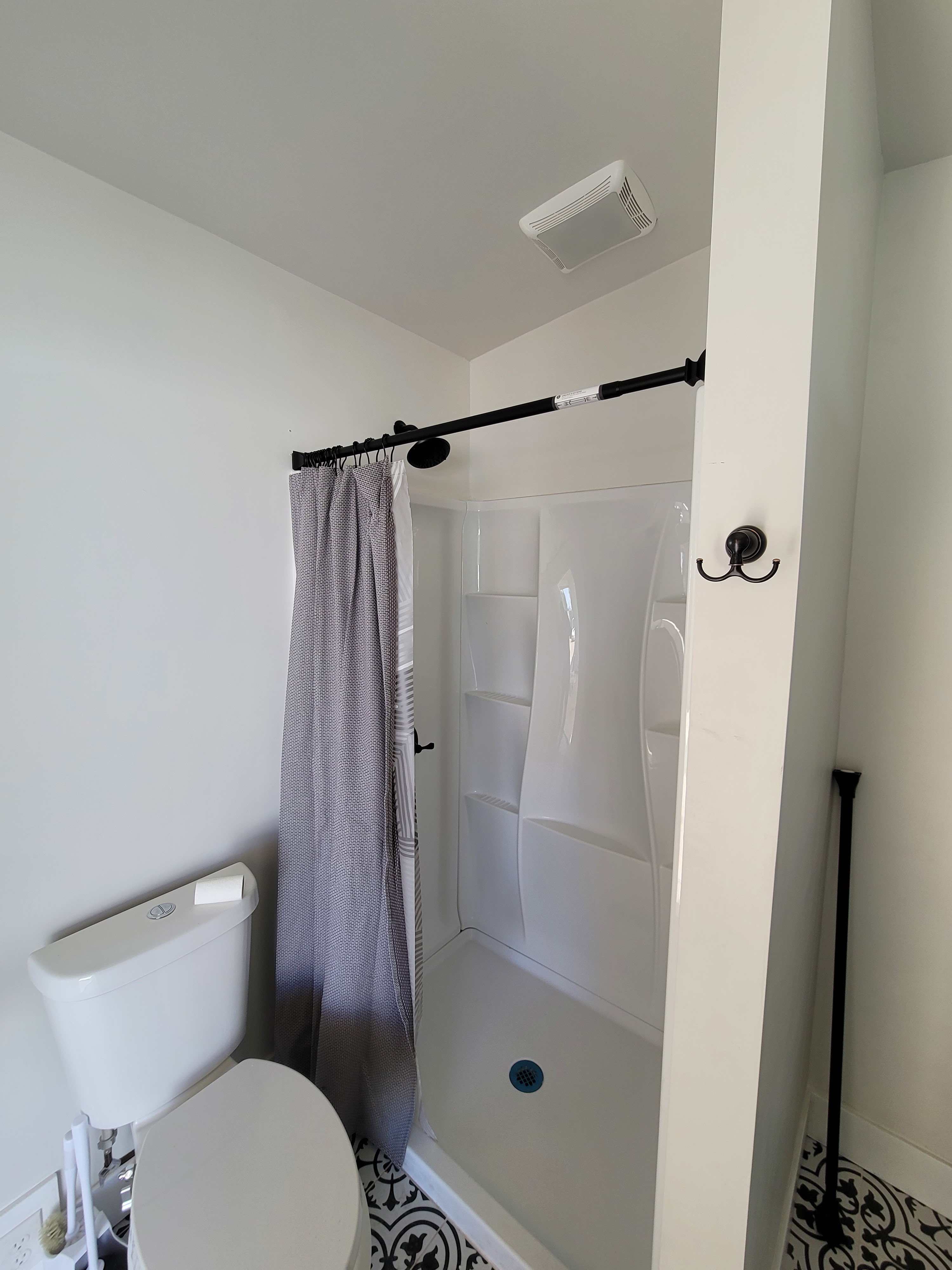 Hip Camp bathroom, next to the pool.