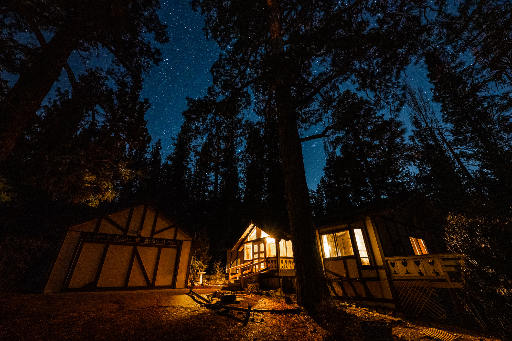 The night sky was wonderful. 