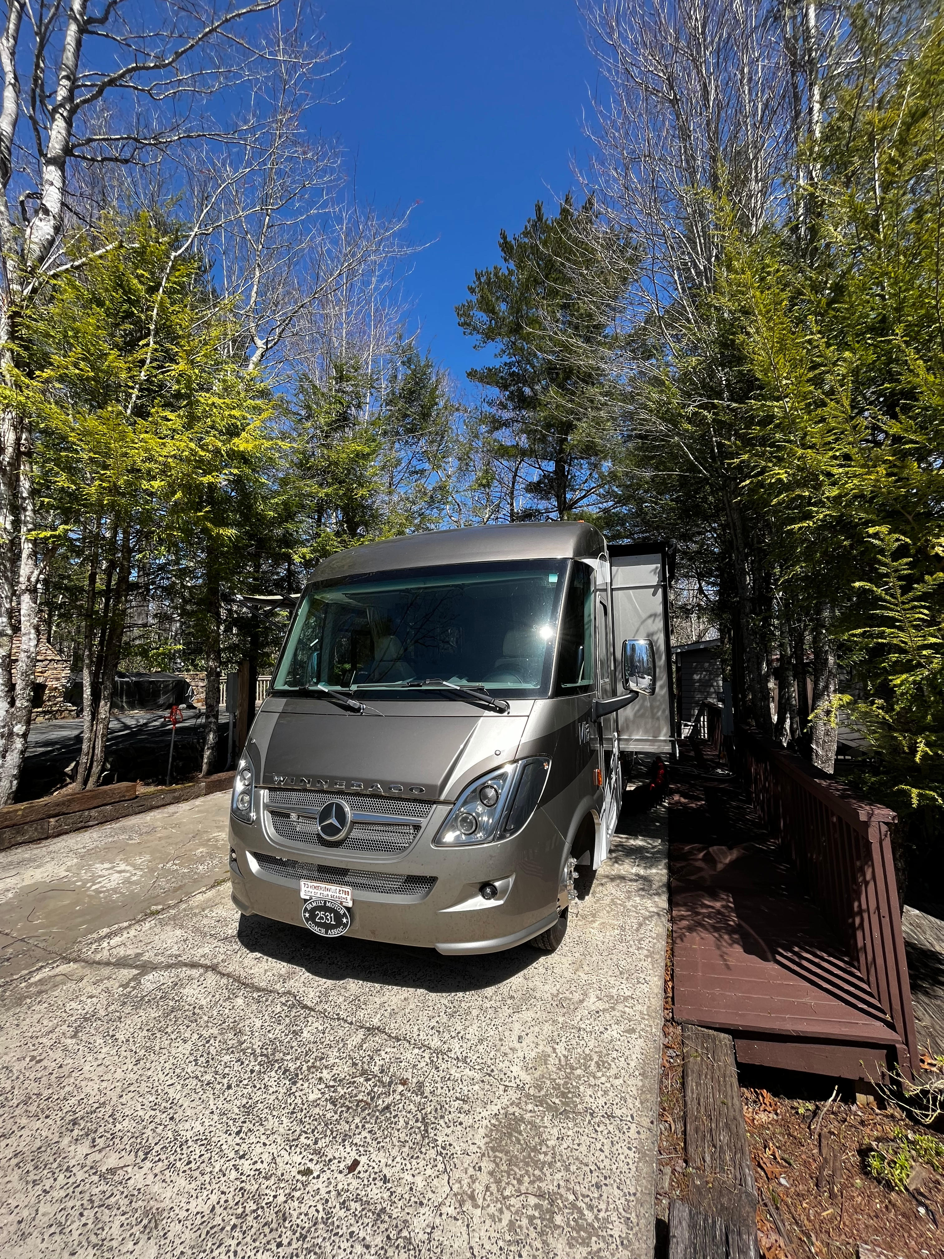 RV Campsite in Blue Ridge Mtns