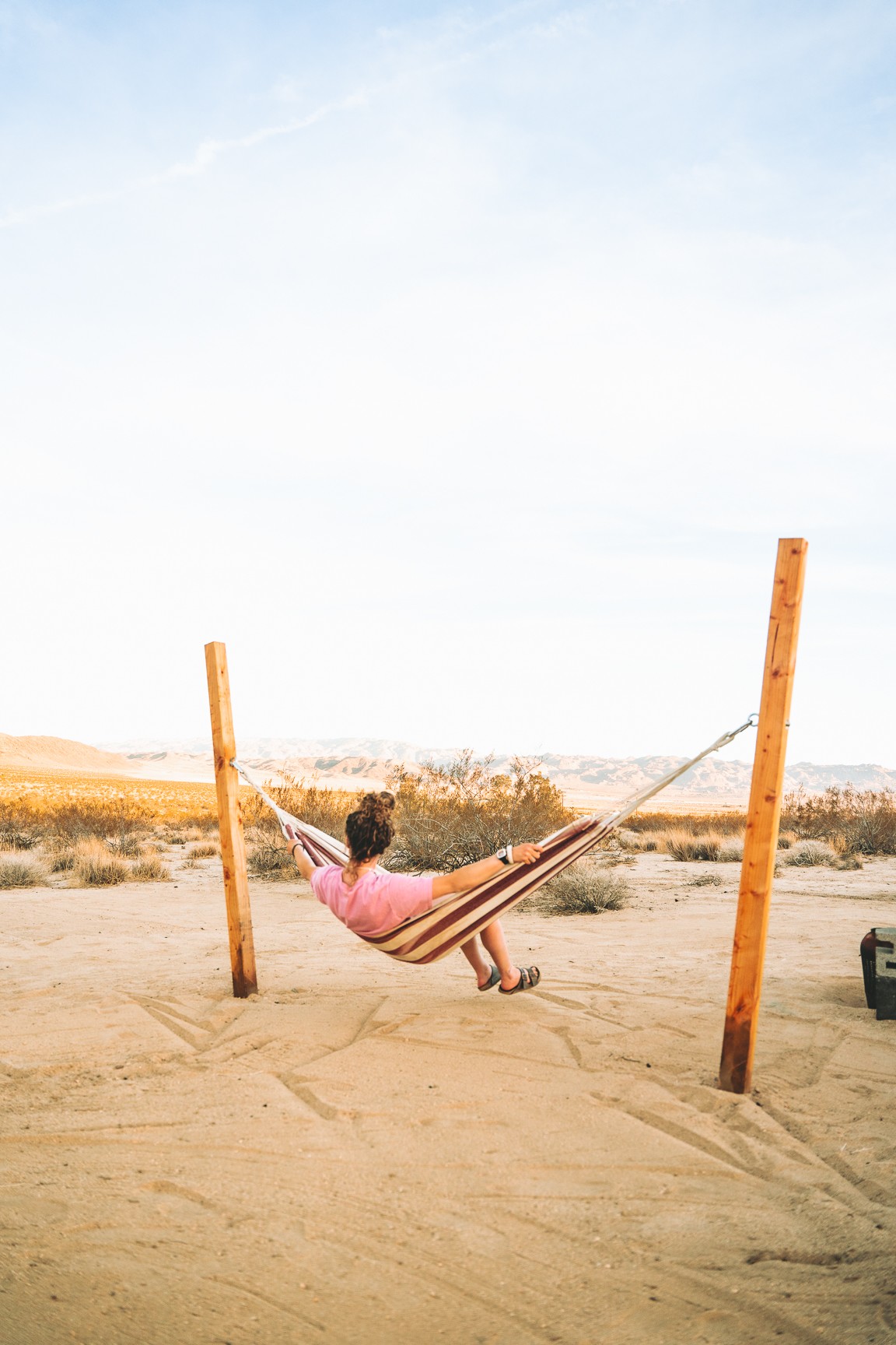 enjoying the hammock and awesome views !