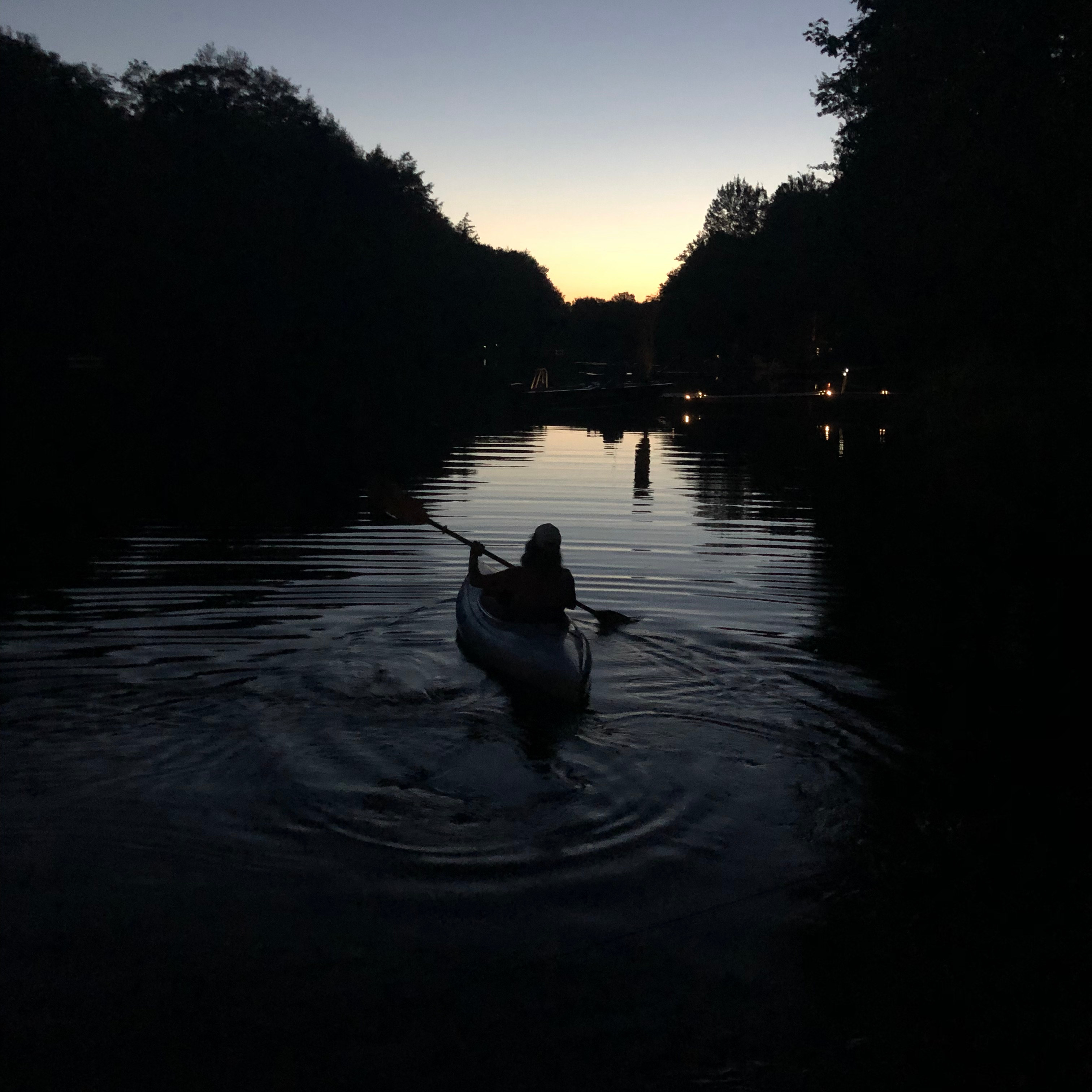 Alone on the river