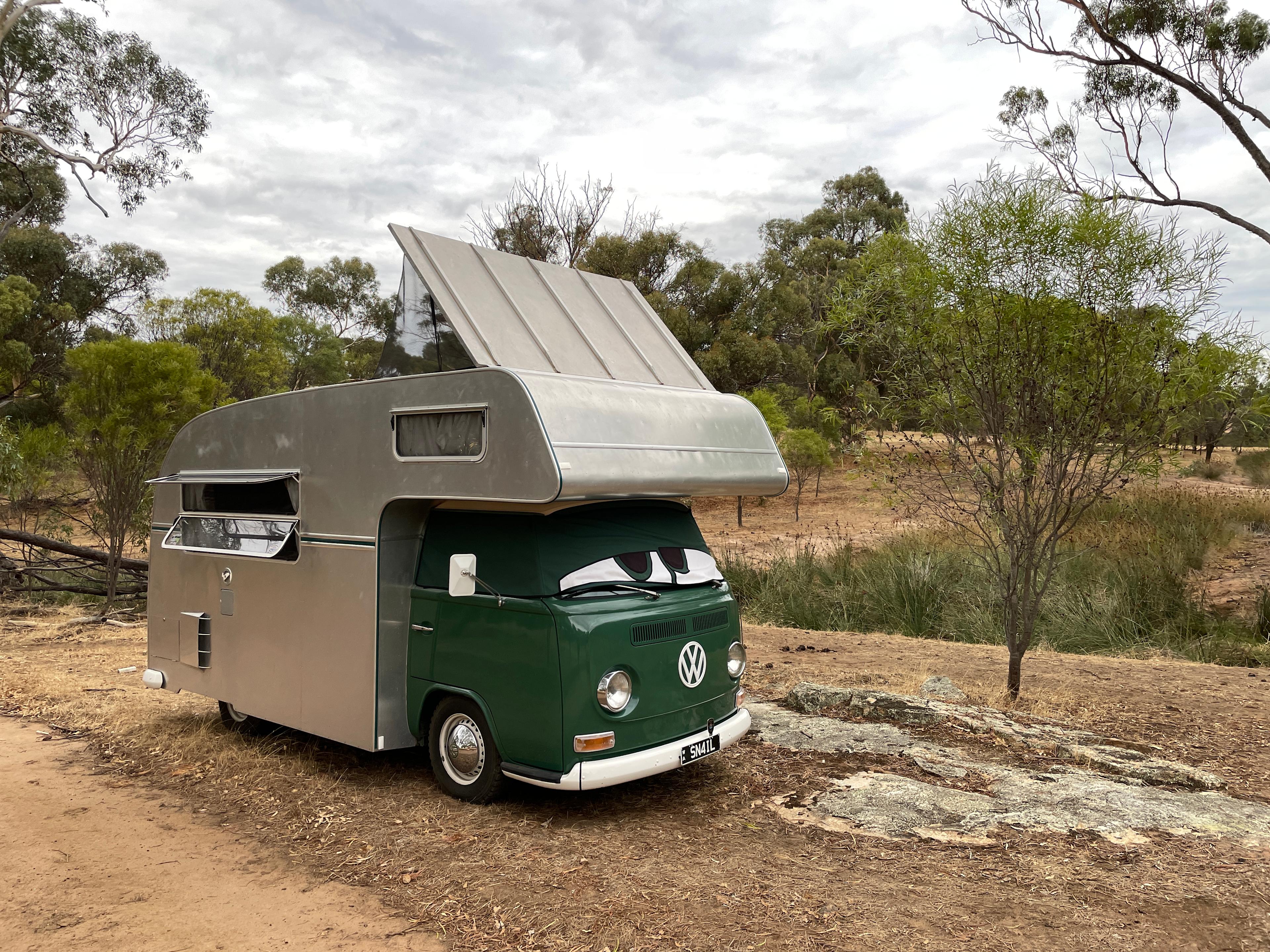 The campsite was private and peaceful with no other campers there. 