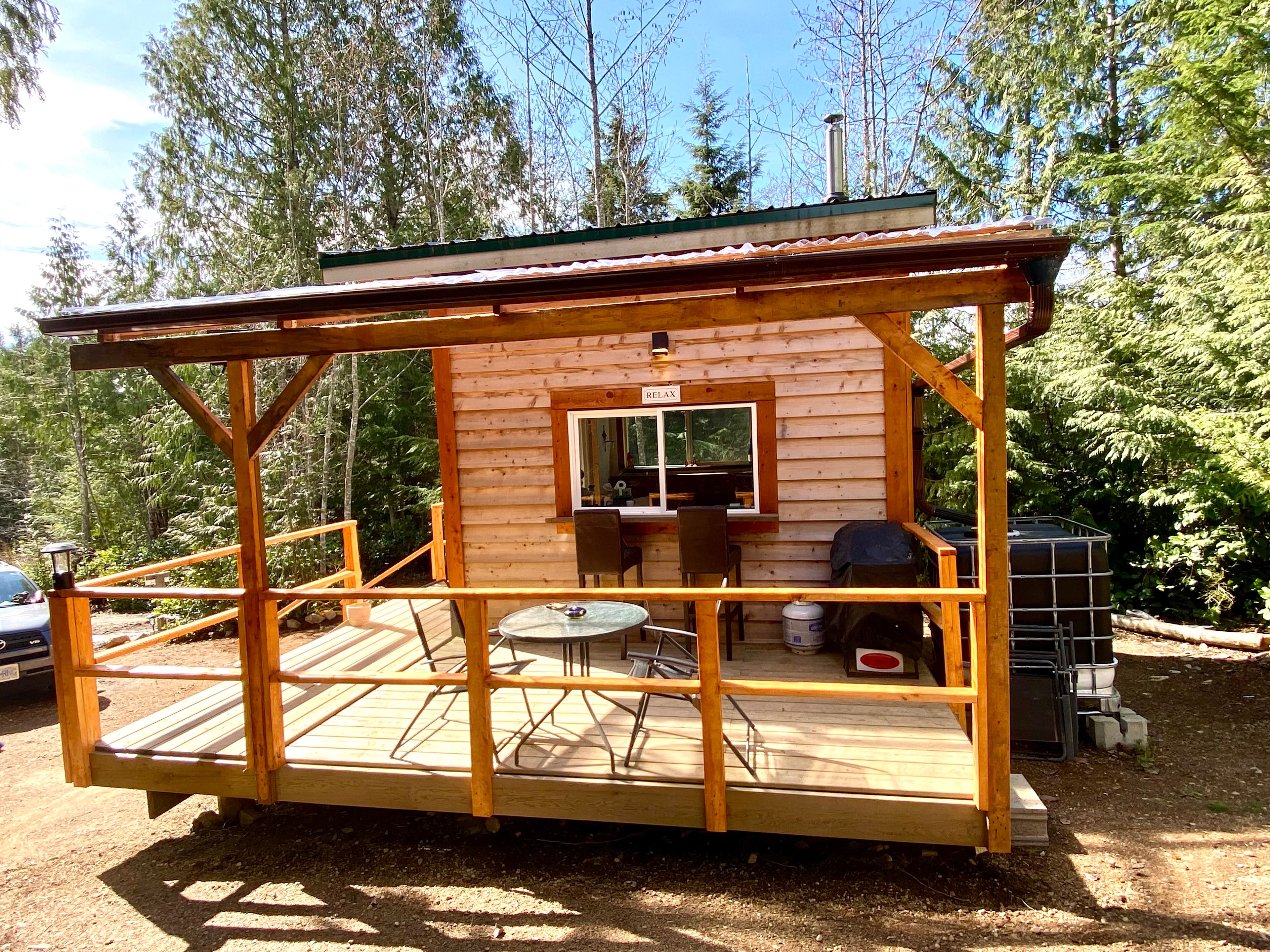 View of covered deck