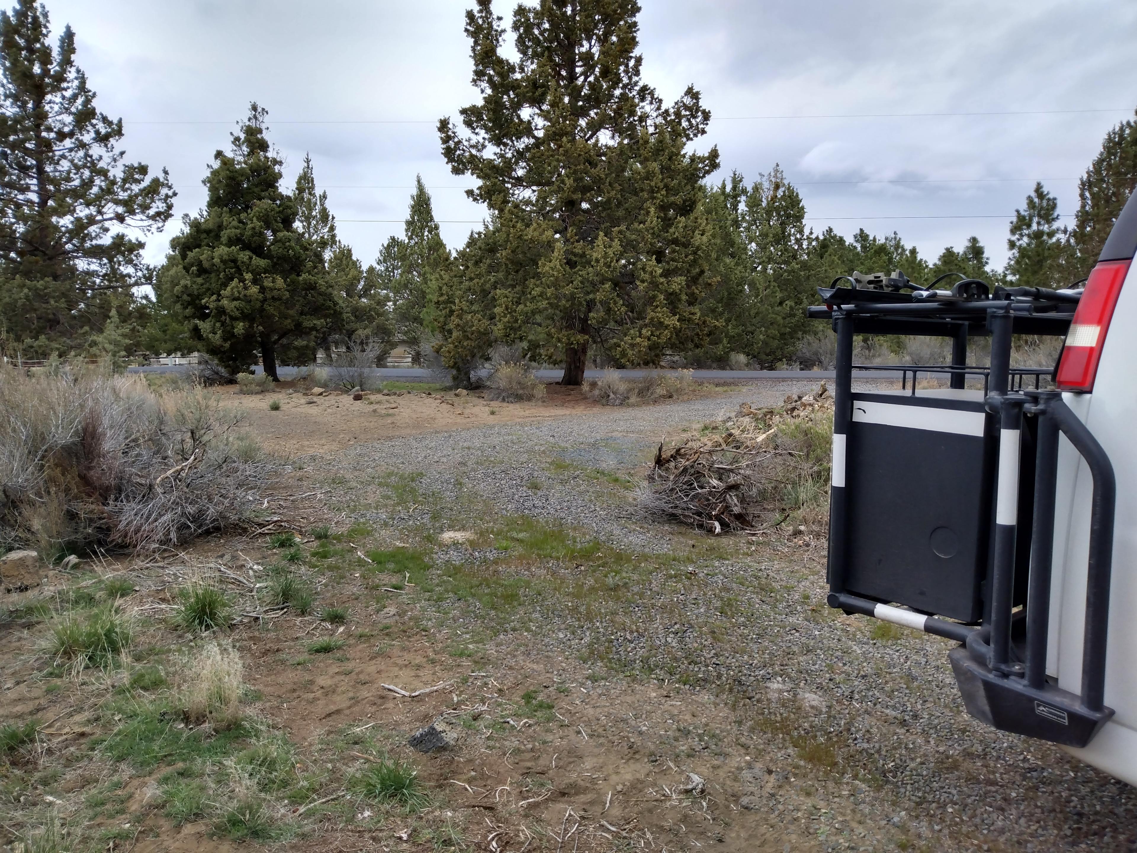 Photo of the gravel driveway out to the paved road