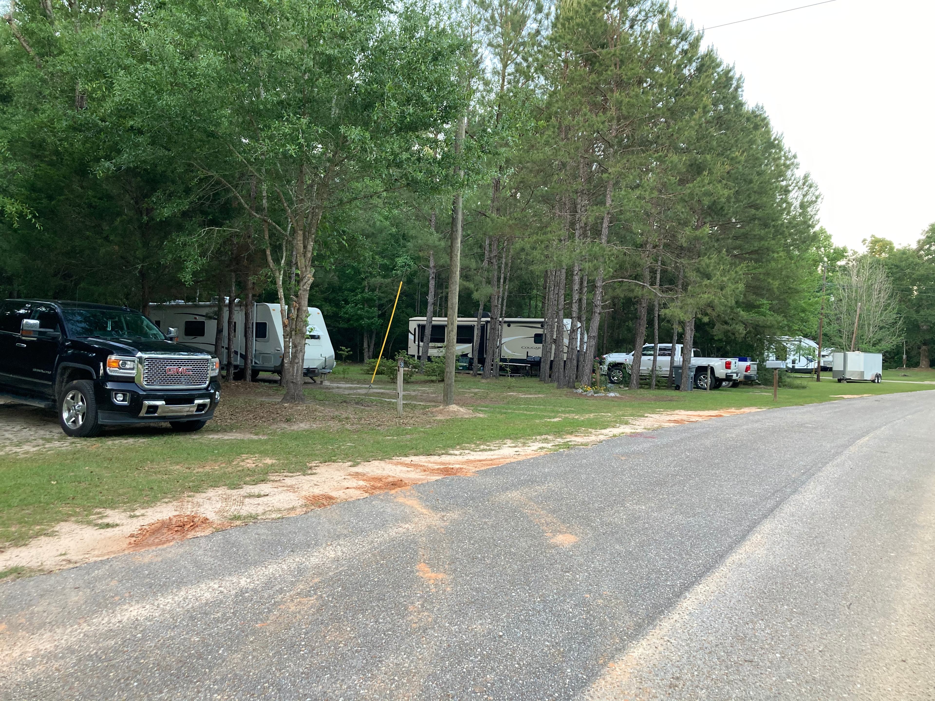 Most sites are 45 foot wide and up to 80 foot deep