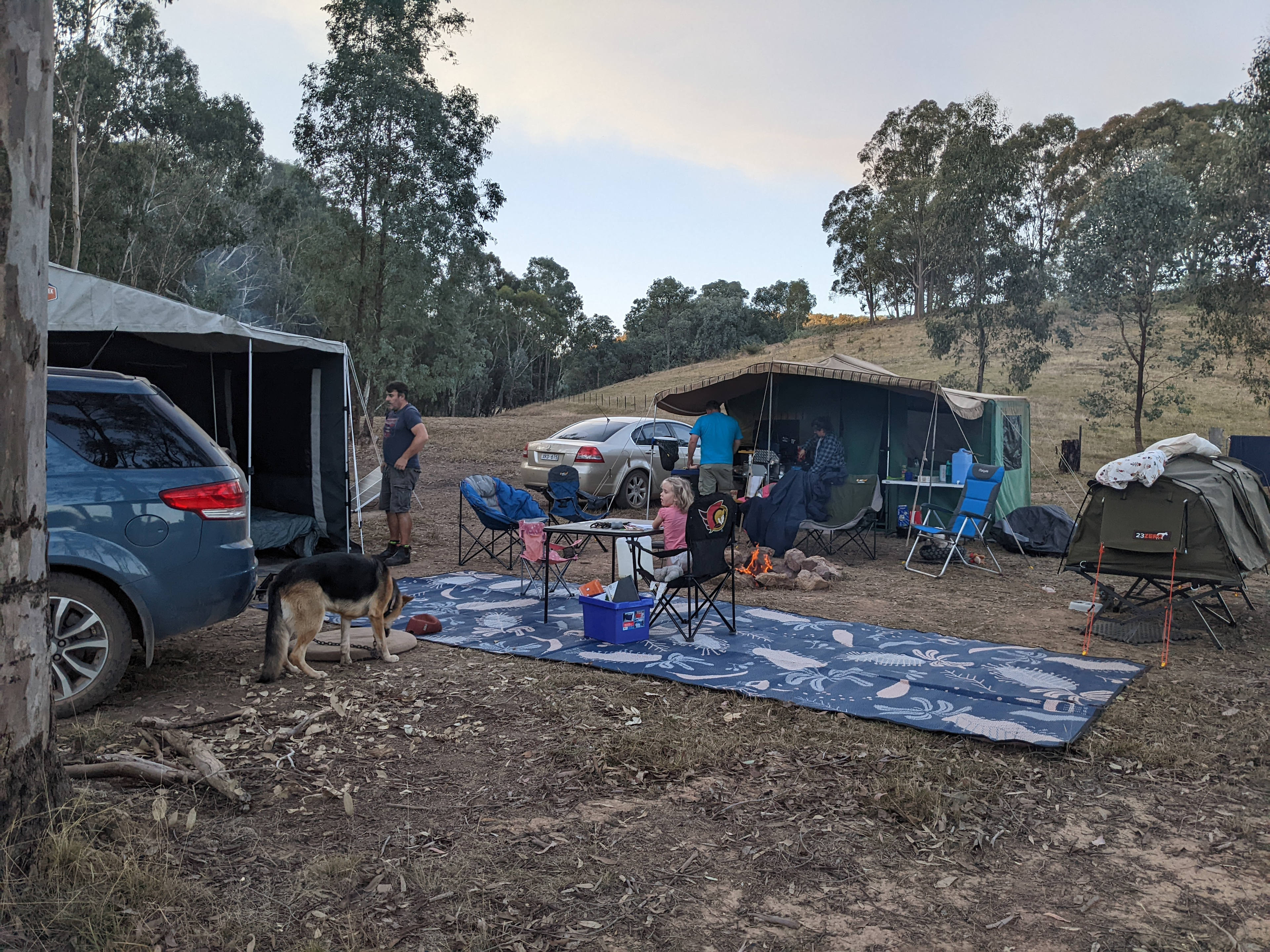 Setup at Mill Site 2, still plenty of room.