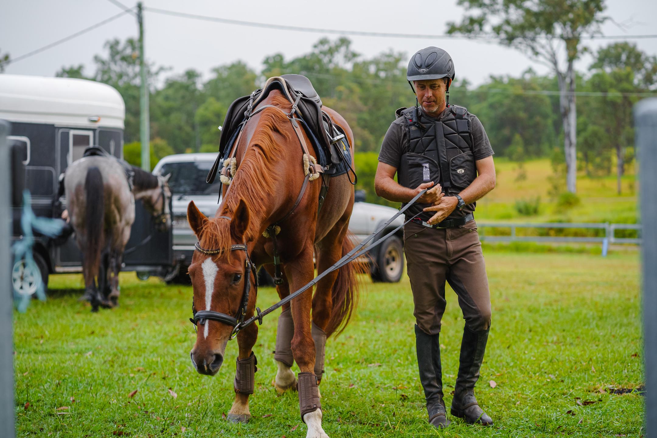 An olympian with his trusty steed, getting ready to train for cross country at the Noosa Equestrian Centre.
Instagram: @jarodimaged