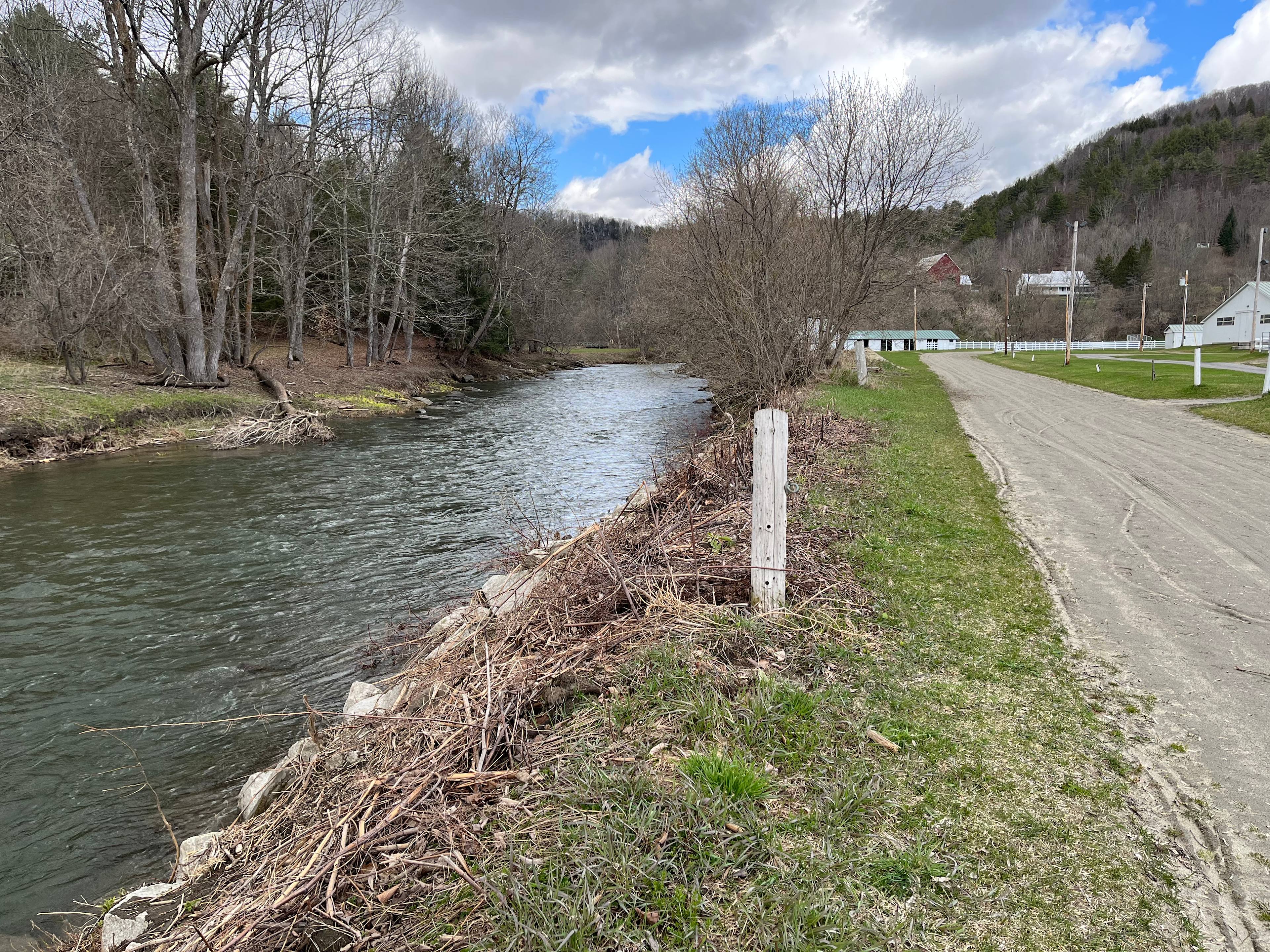 half mile dirt track; First Branch White River 