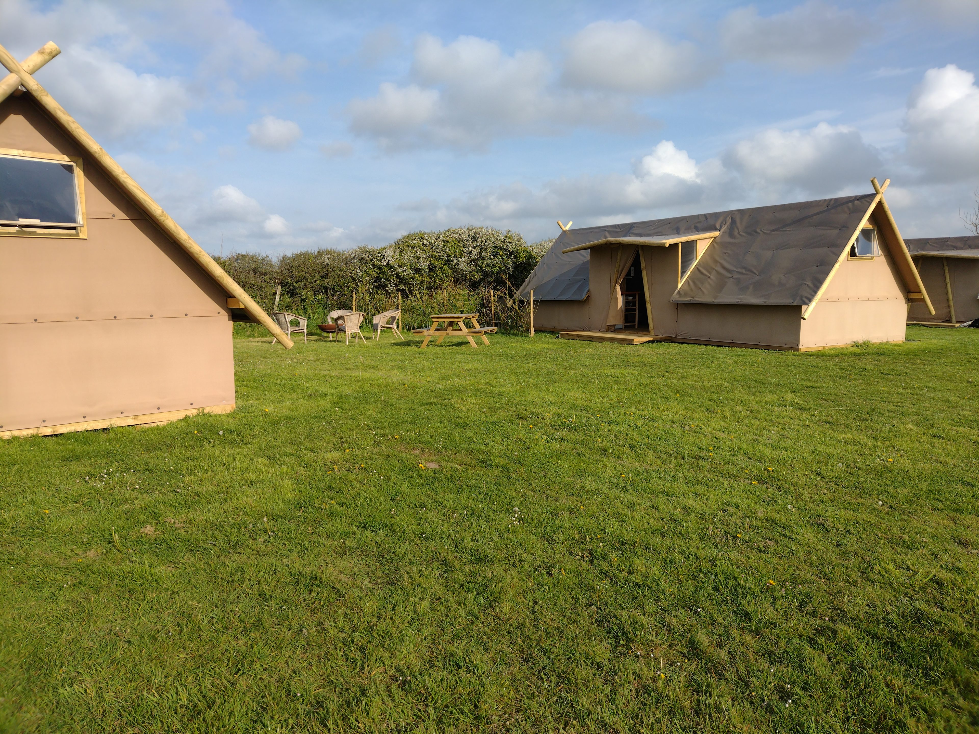 Area outside the tent