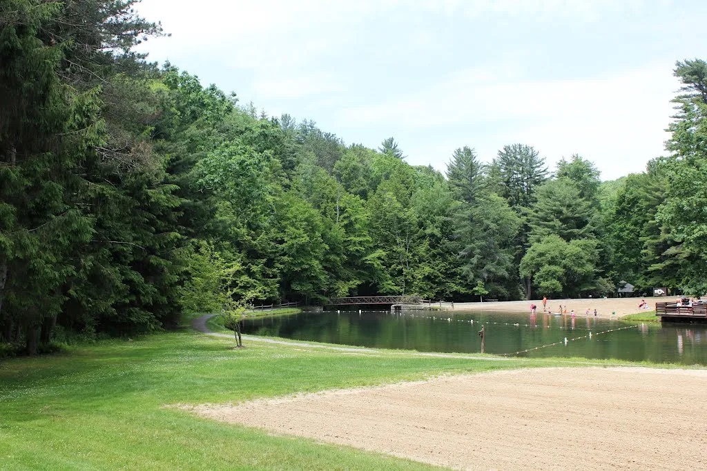 Swimming area at Clear Creek State Park, just minutes down the road!