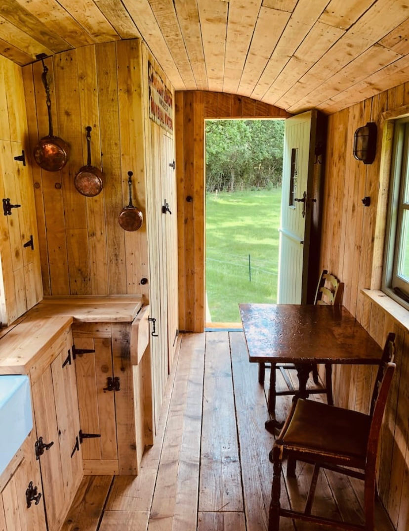 The Big Green Shepherds Hut