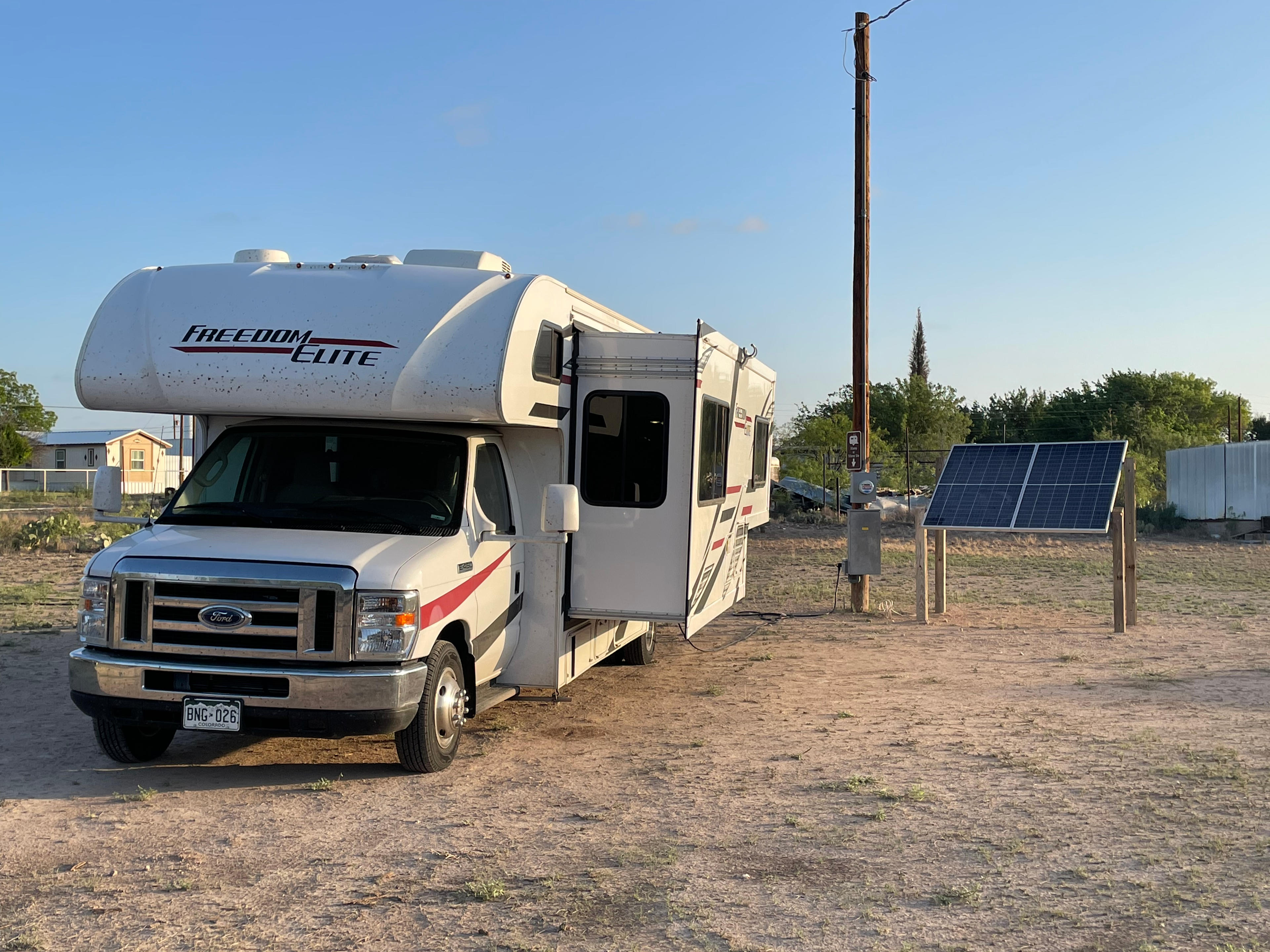 Site has ample room, a grill and fire ring. A fine variety of birds. Even some fire wood on site!