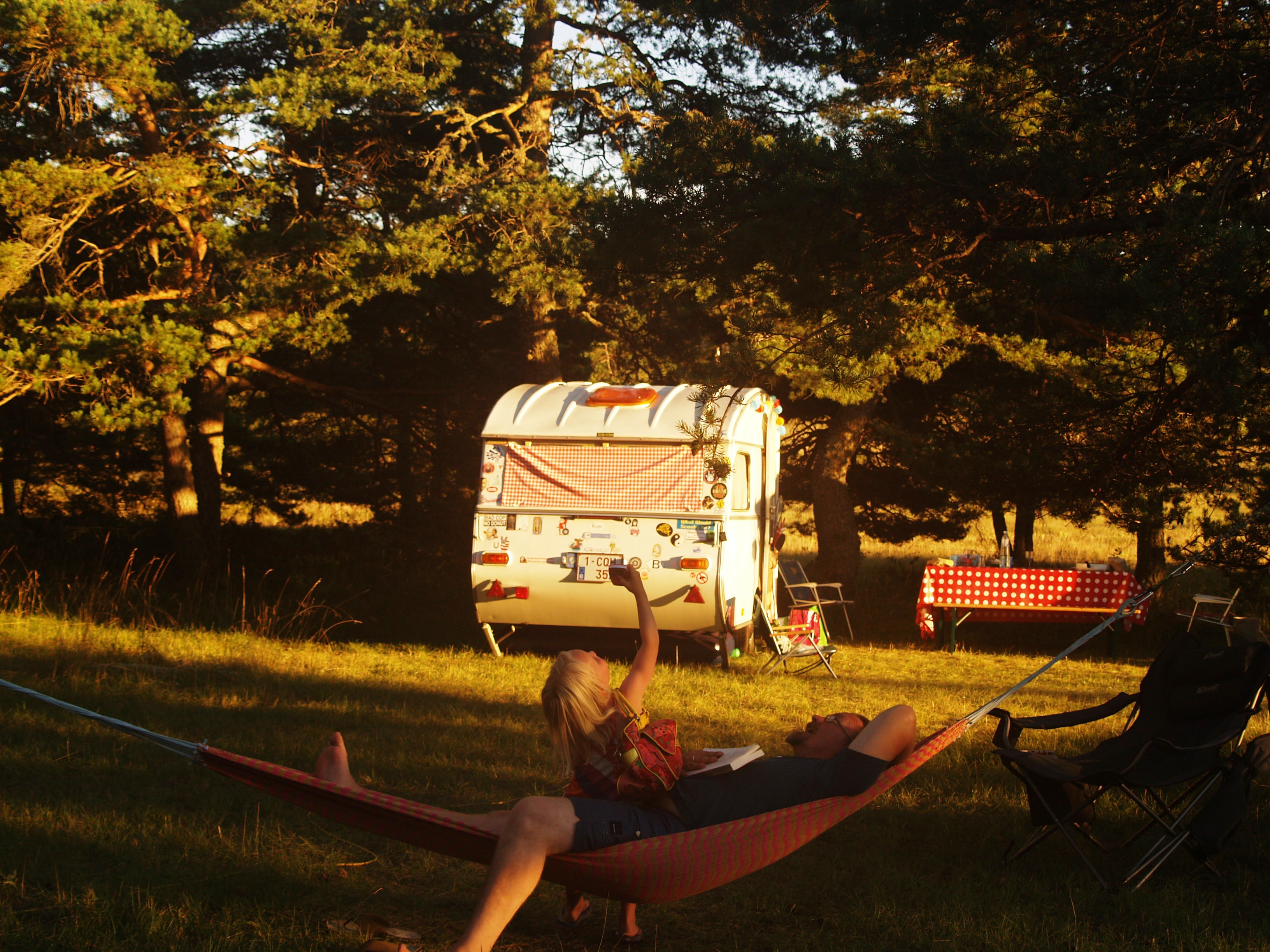 Wild camping (nearly) experience