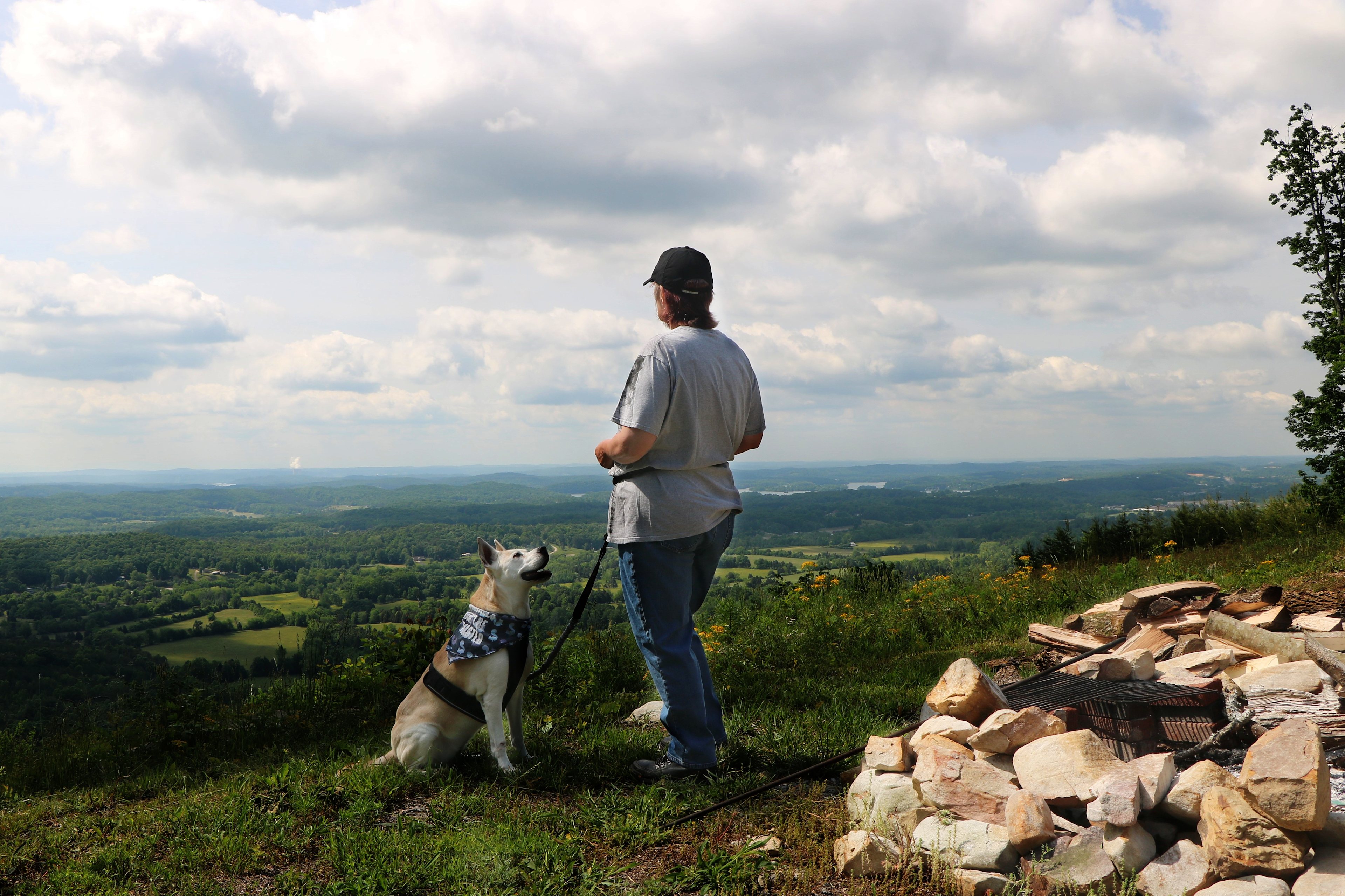 Molly and I getting ready for a day of Hiking