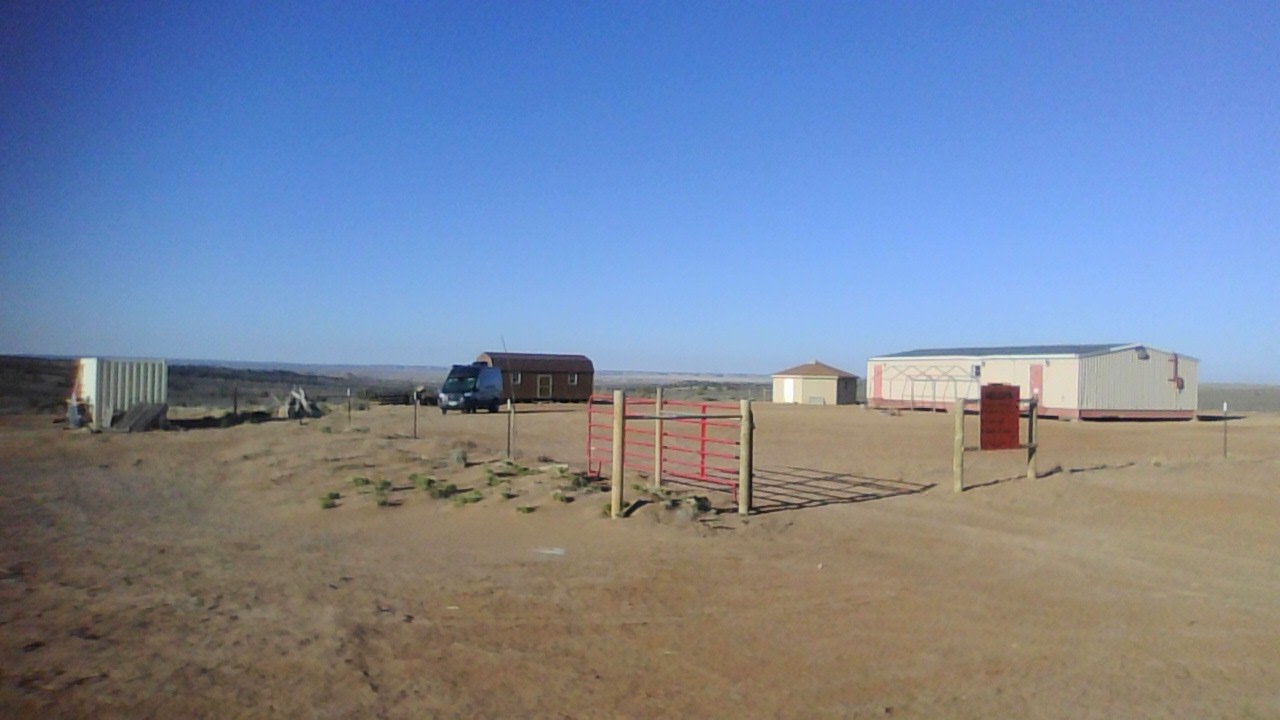 Entrance to property of HorseThief Campground. 