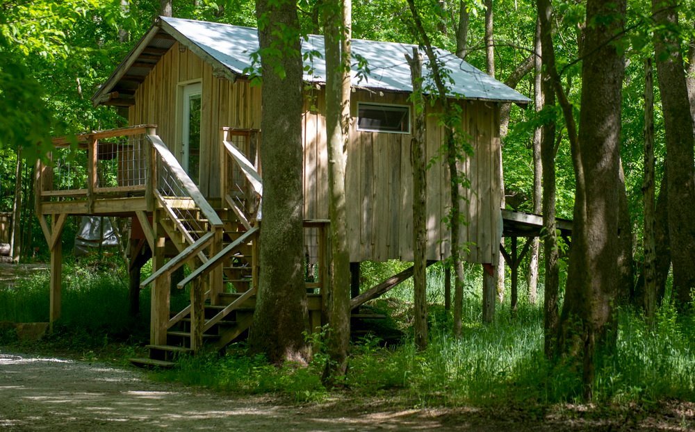 Camp in the Camping Cabin