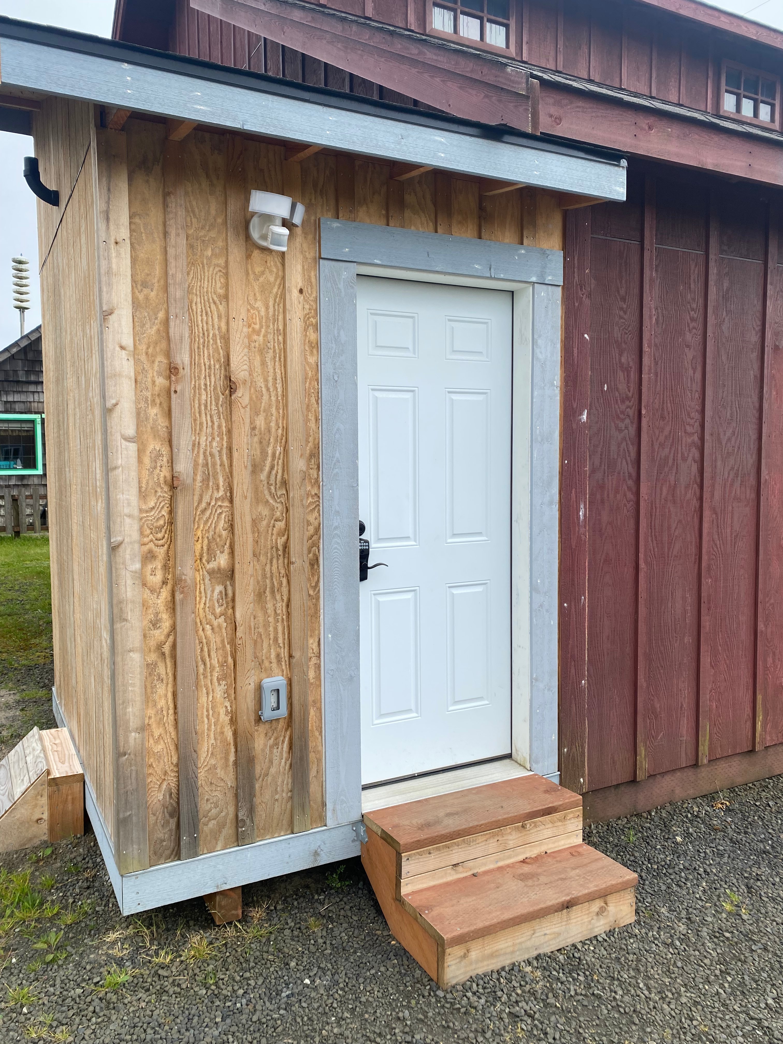 Bathroom/changing room outside the gym is accessible for all campers! Please note we are on a septic system so only flush toilet paper. 