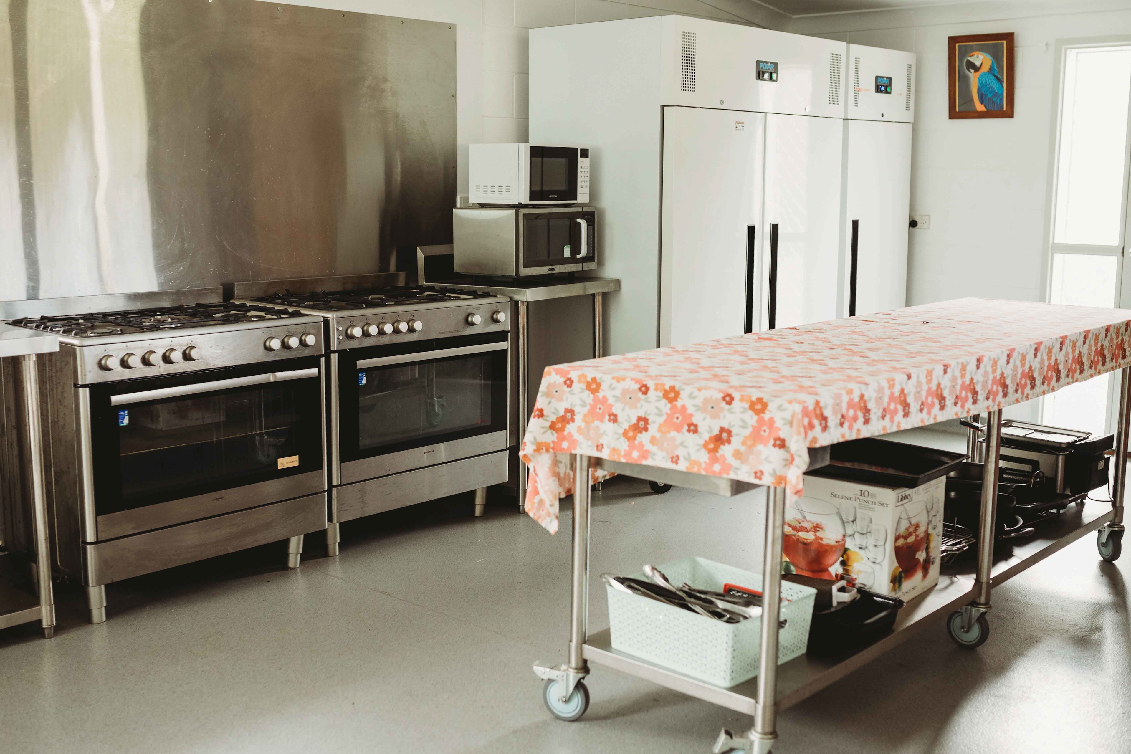 Industrial grade kitchen facility. Very clean and well maintained. 