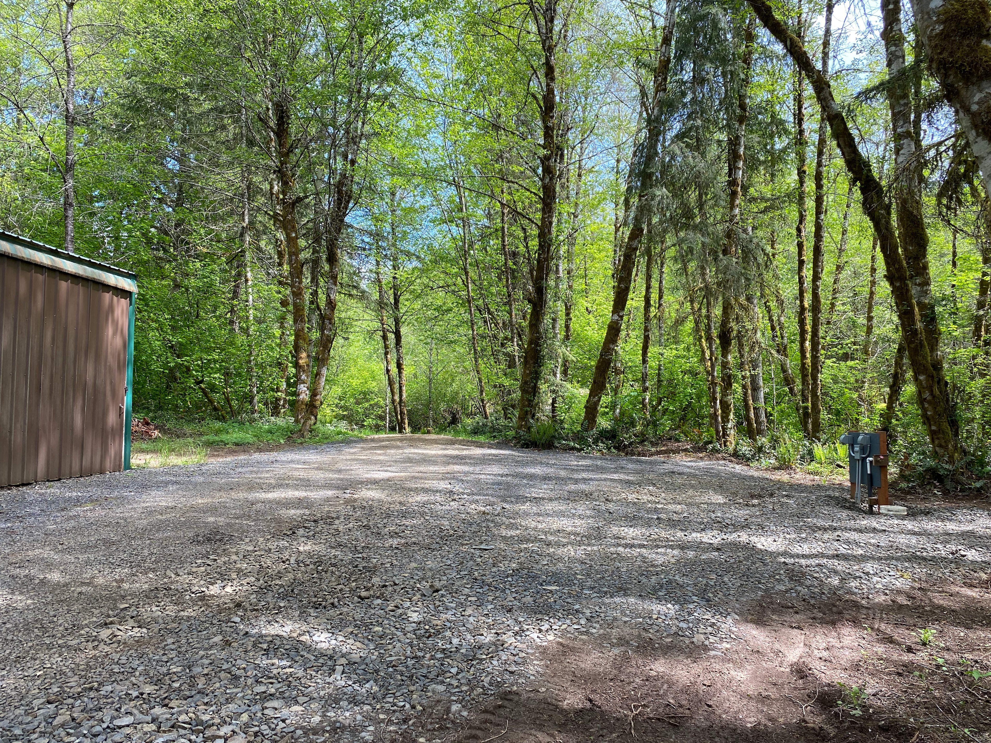 Site B coming up from Site A, shop on left