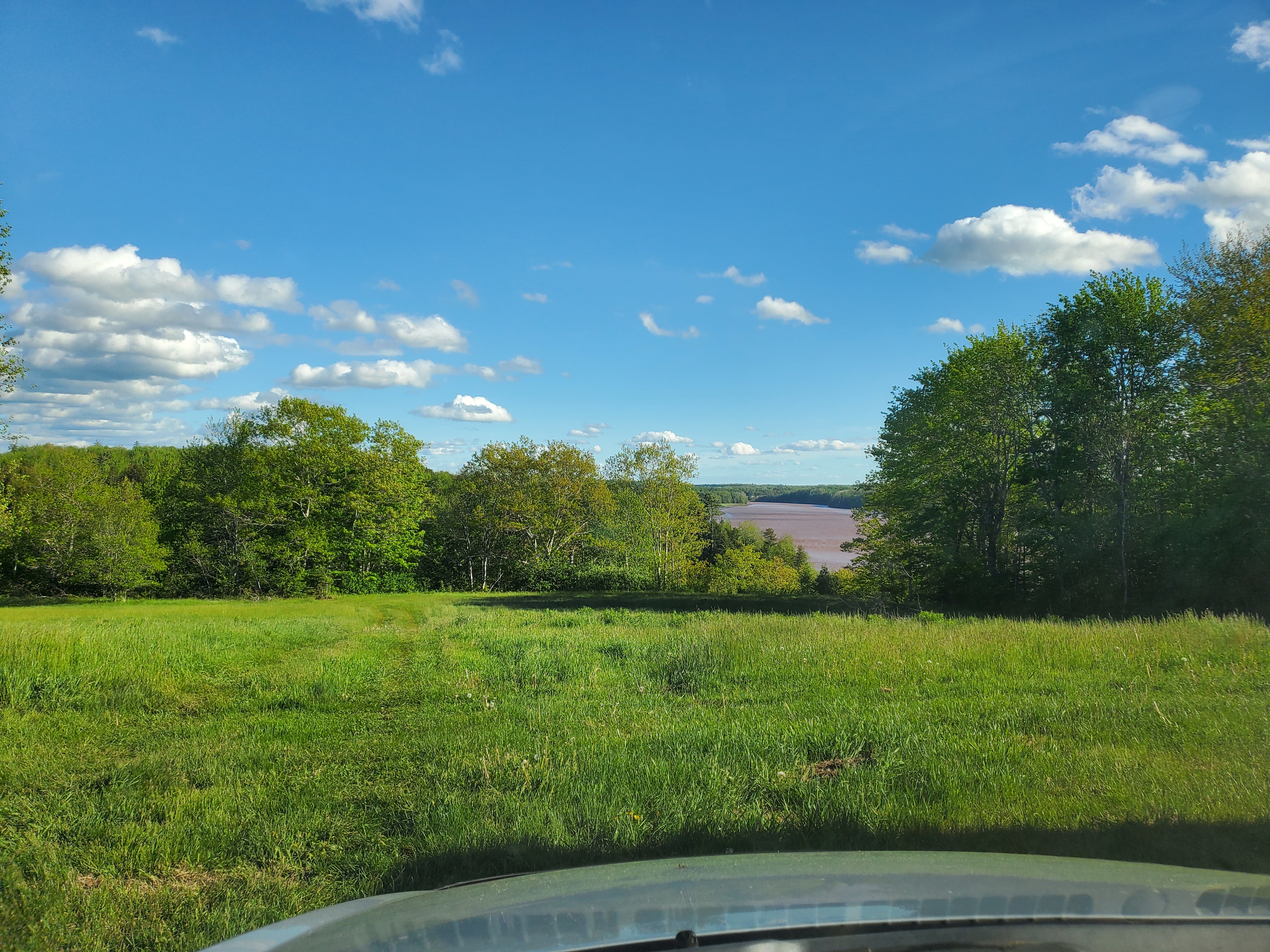 View of the river from campsites