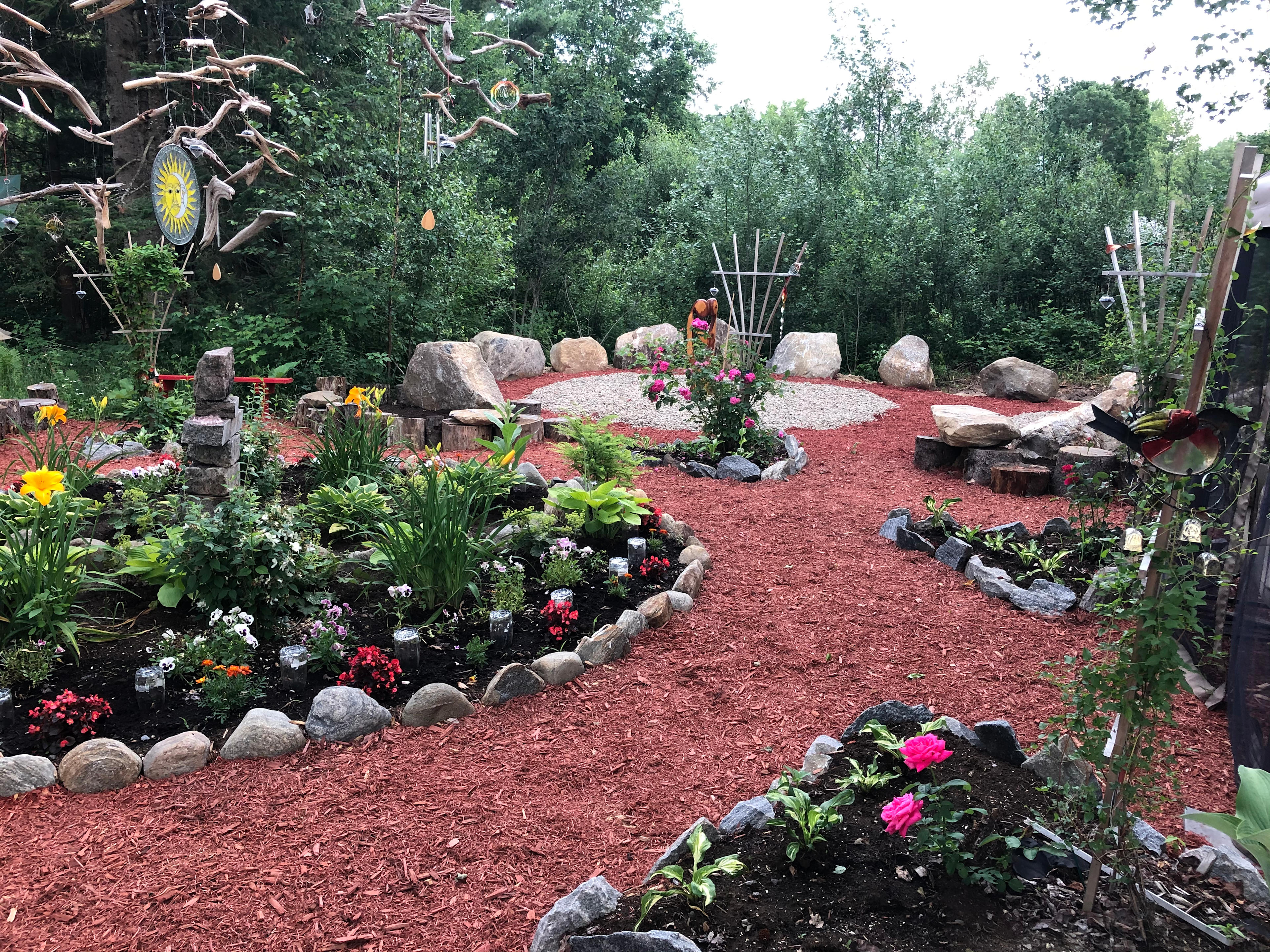 Inukshuk zen garden campsite