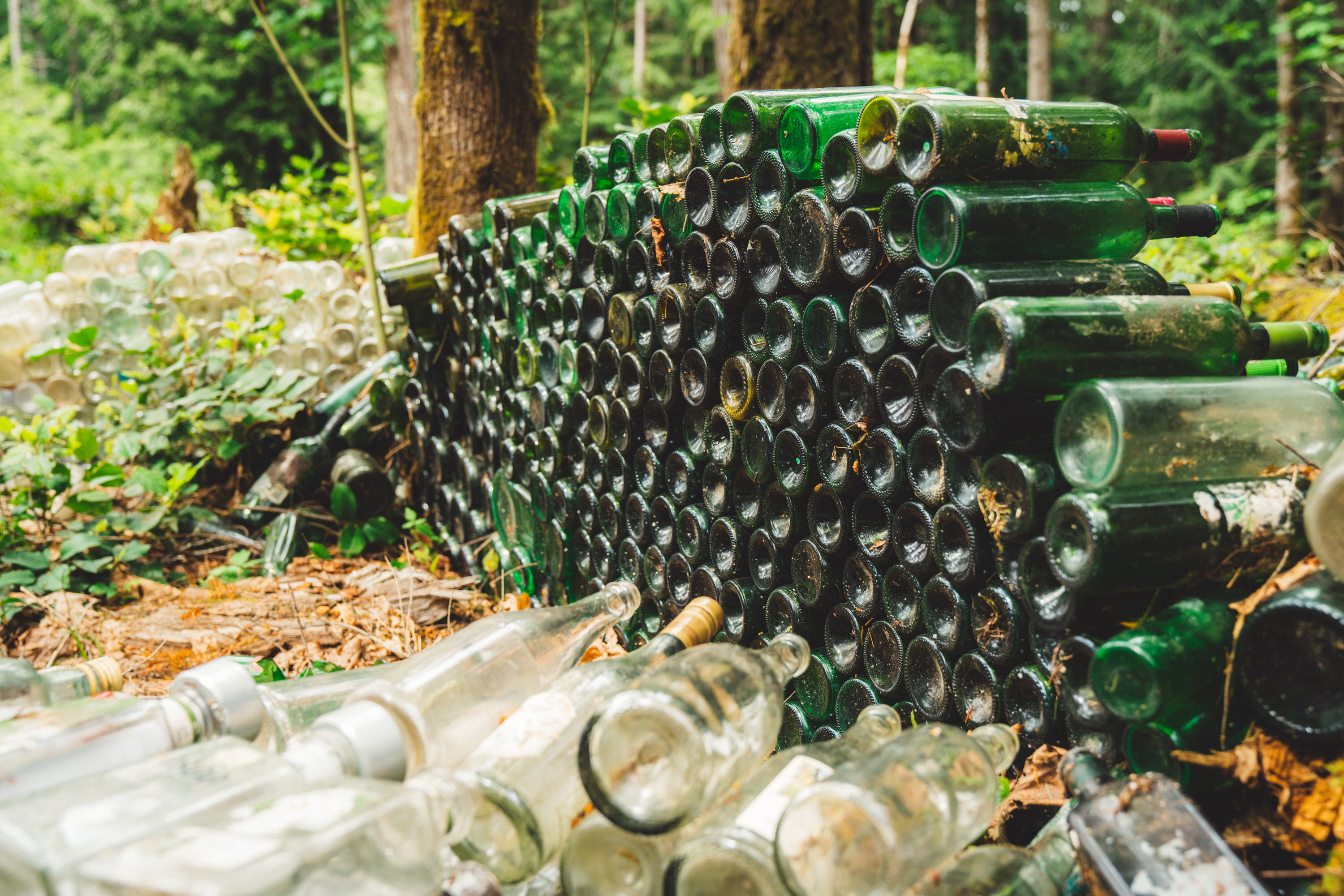 Construction materials for the Earthship.