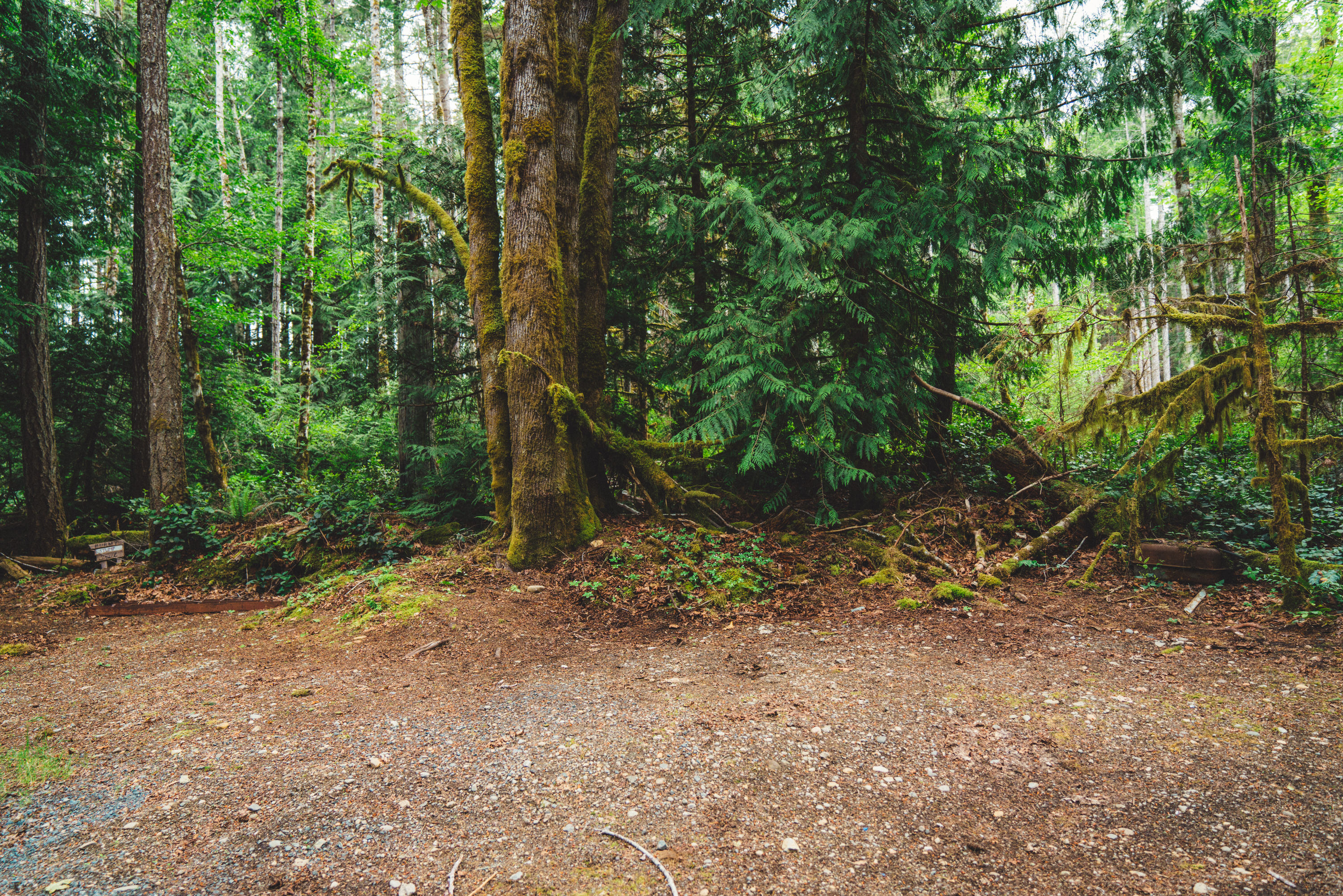 A parking area and soon to be site. 