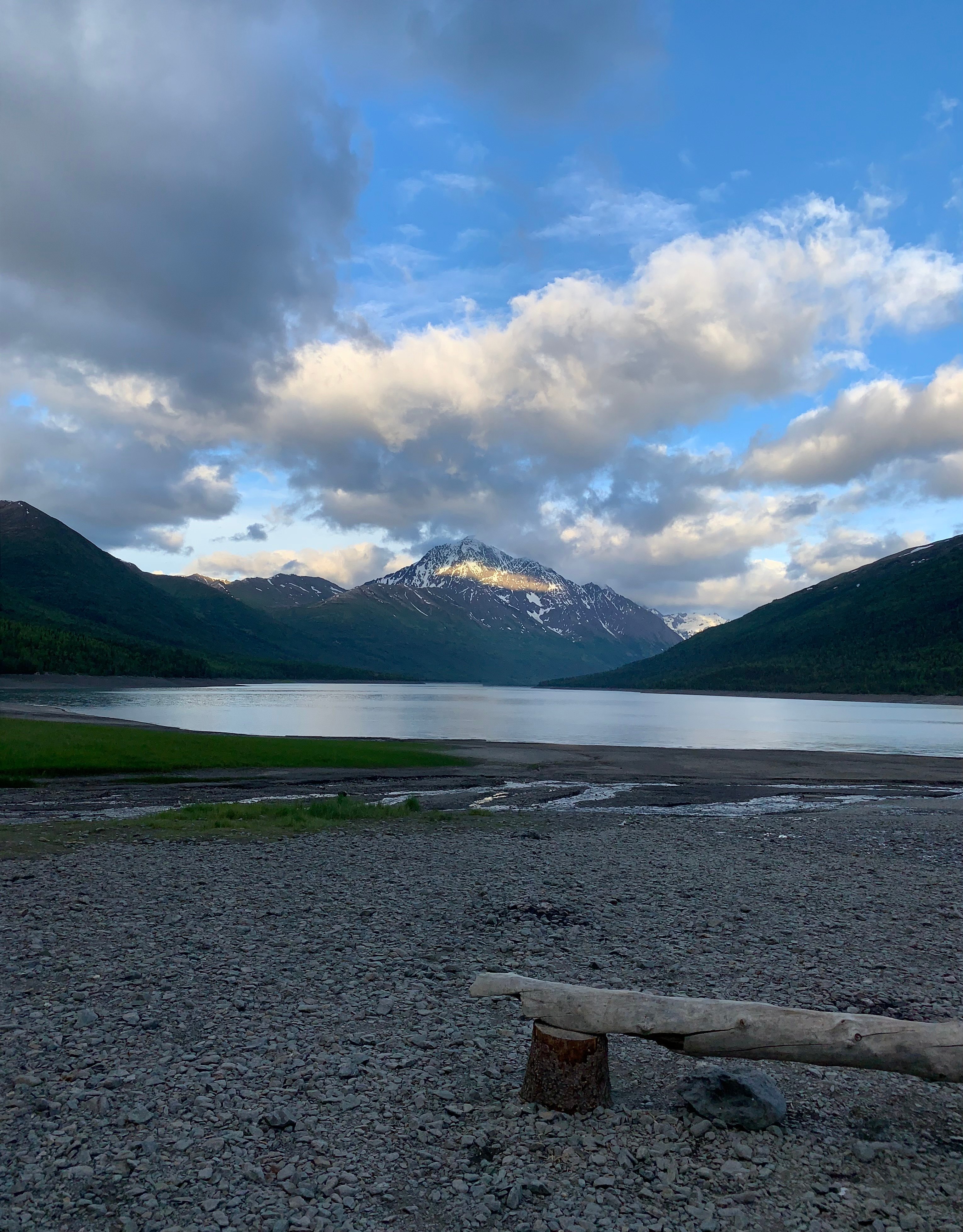 Eklutna Lake - 1 mile down the road.
