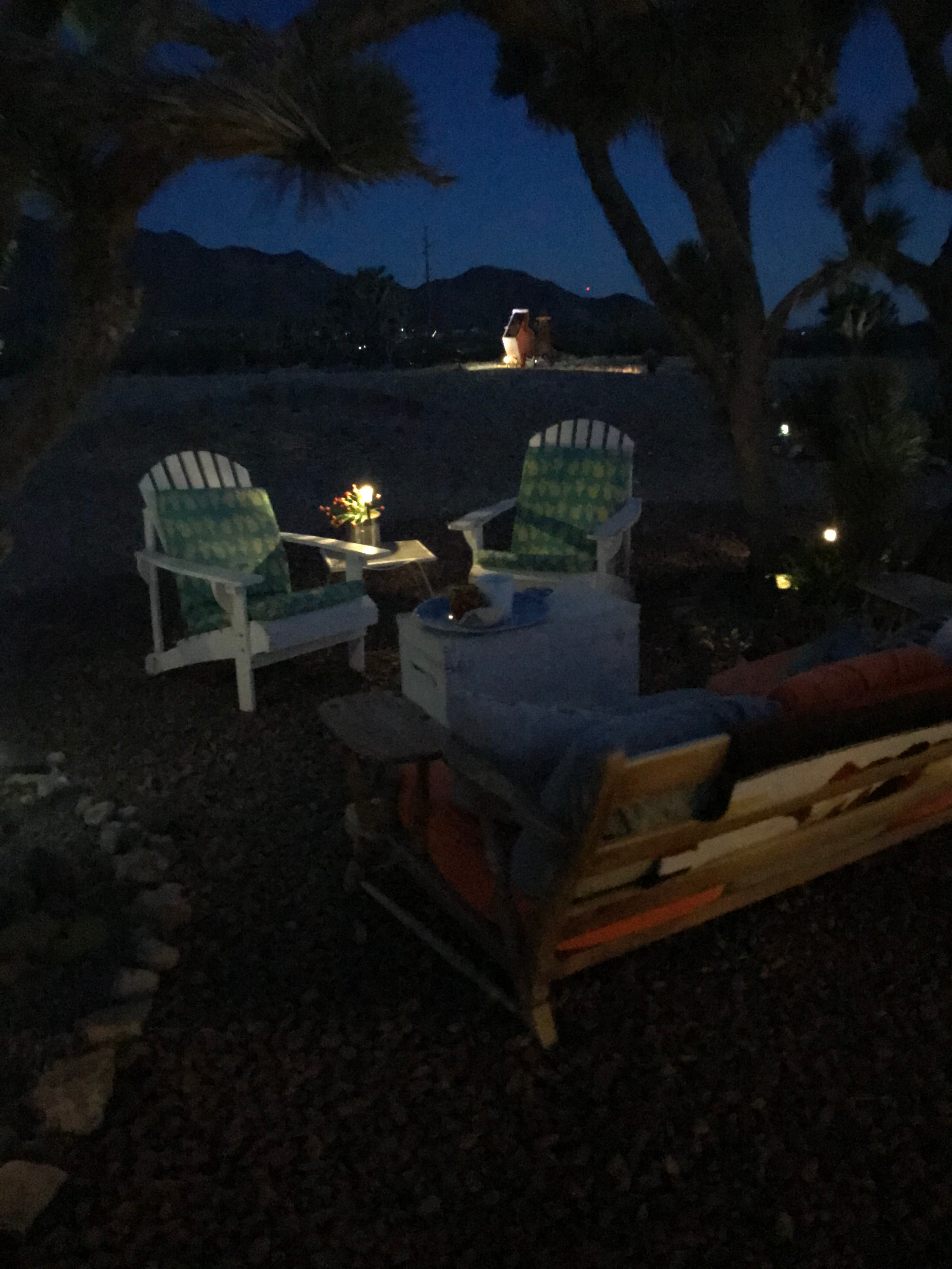 The night sky and mountains!!