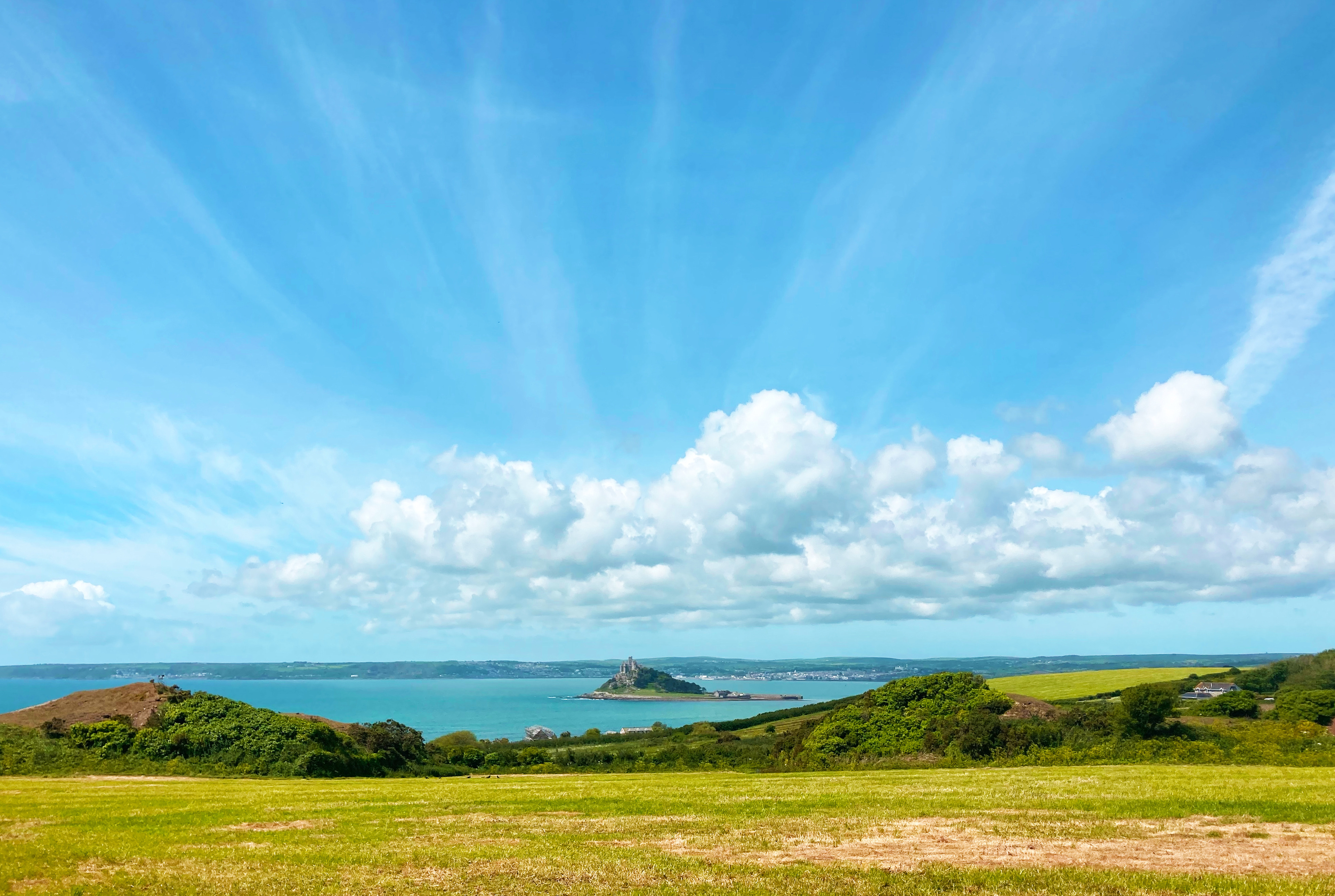 View off St Michael's Mount on the walk to Perranuthnoe Beach