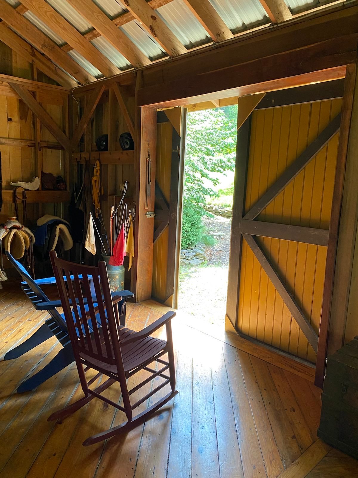 Relax at the barn doors