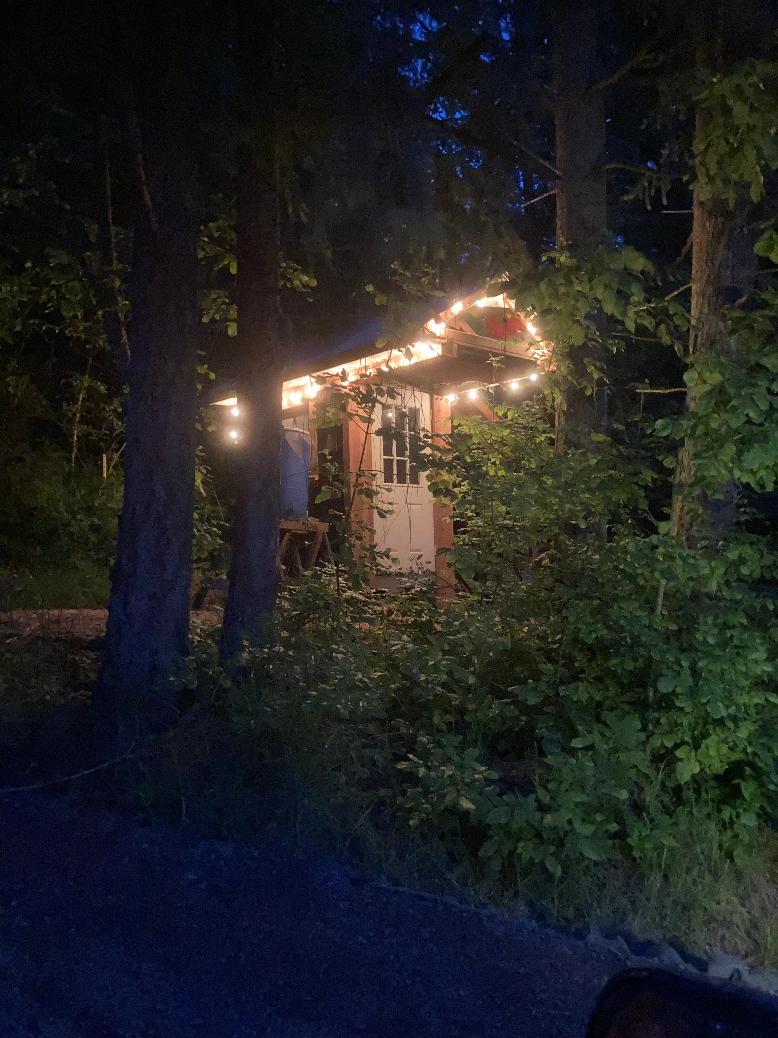 The Euphemism at night. You can always find your way with our automatic lights!