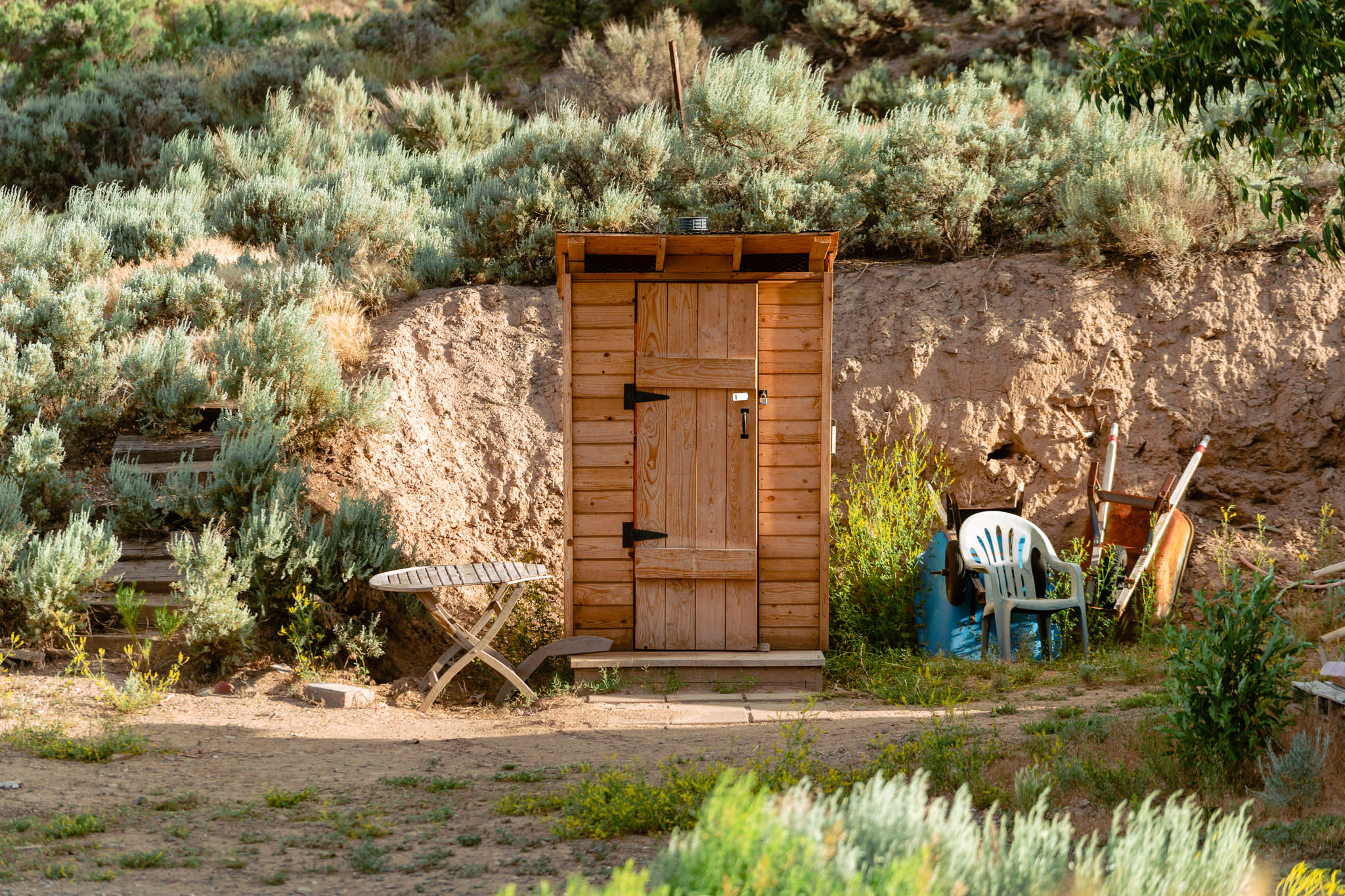 Convenient bathroom on site. It was super clean!
